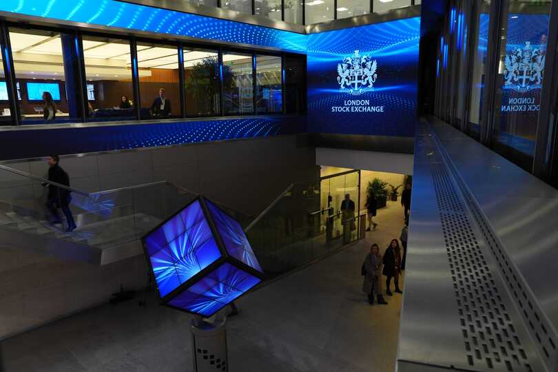 The FTSE 100 index ended down 34.67 points, 0.3%, at 10,690.36 (PA)
