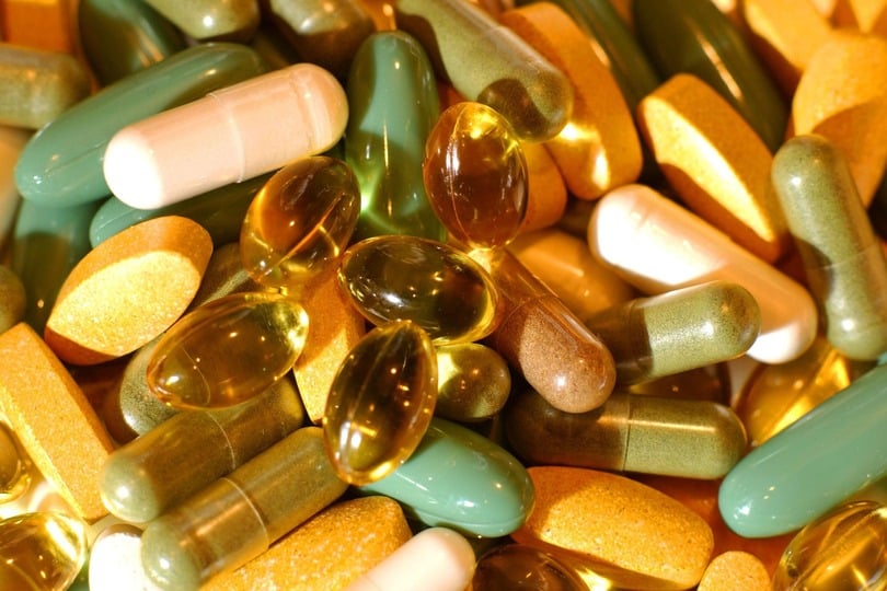A general view of tablets and capsules.