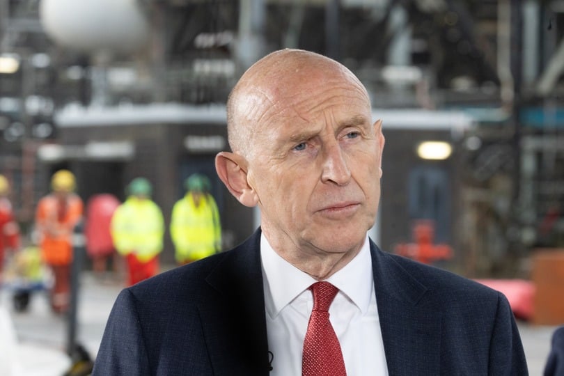 Chancellor of the Exchequer, John Healey during a visit to Shell UK’s St Fergus Gas Terminal in Peterhead, Aberdeenshire, following the announcement of the UK Government’s long-awaited decision on the future of the Jackdaw gas field, a new gas drilling operation off the coast of Aberdeen. The North Sea project is one of two – alongside the Rosebank oil field – which the Labour Government must decide the fate of, after their approval by the previous Conservative administration was halted because of a legal challenge last year. Picture date: Wednesday October 21, 2026.