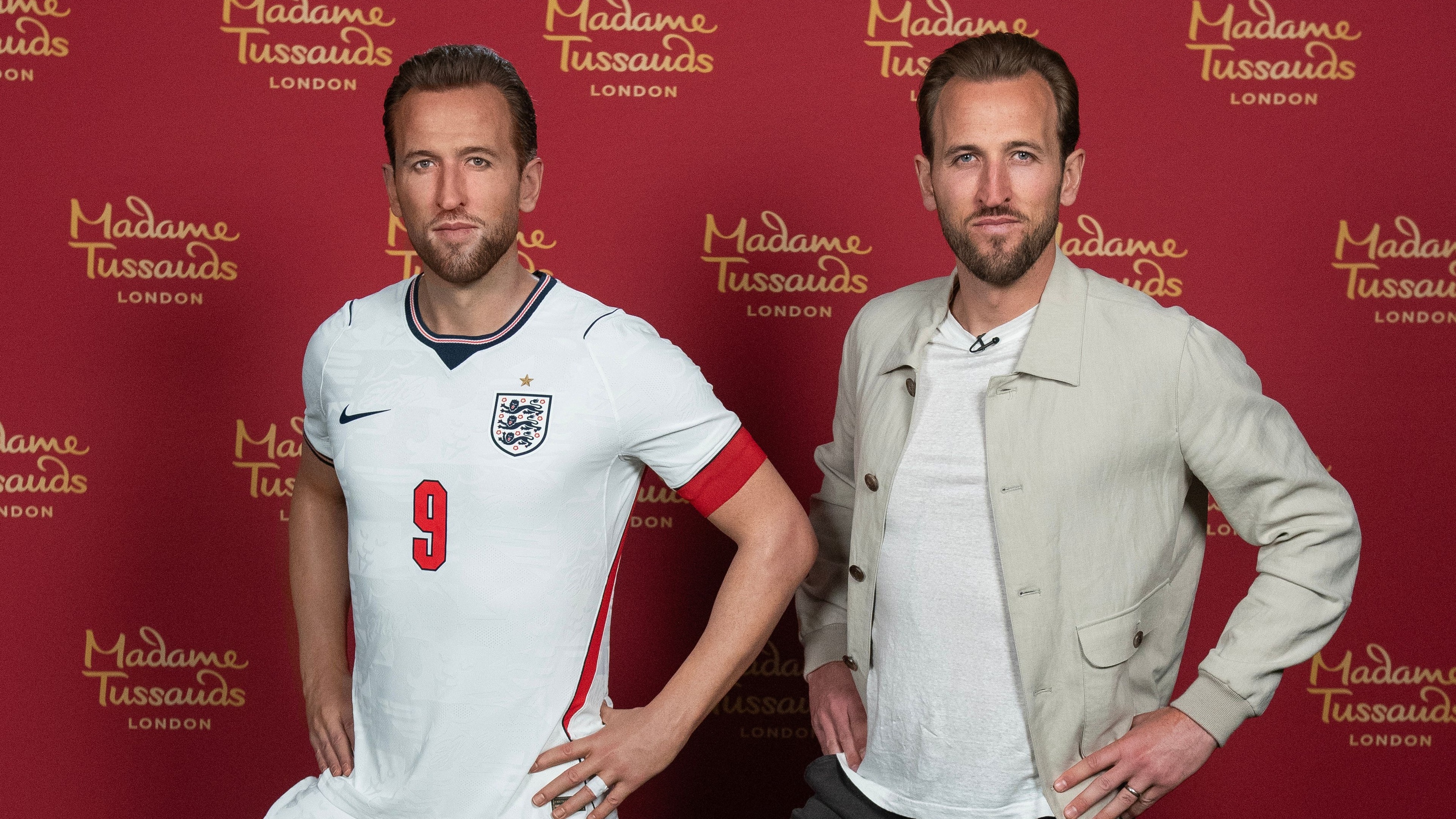 Harry Kane unveils Madame Tussauds waxwork in London ahead of the World Cup
