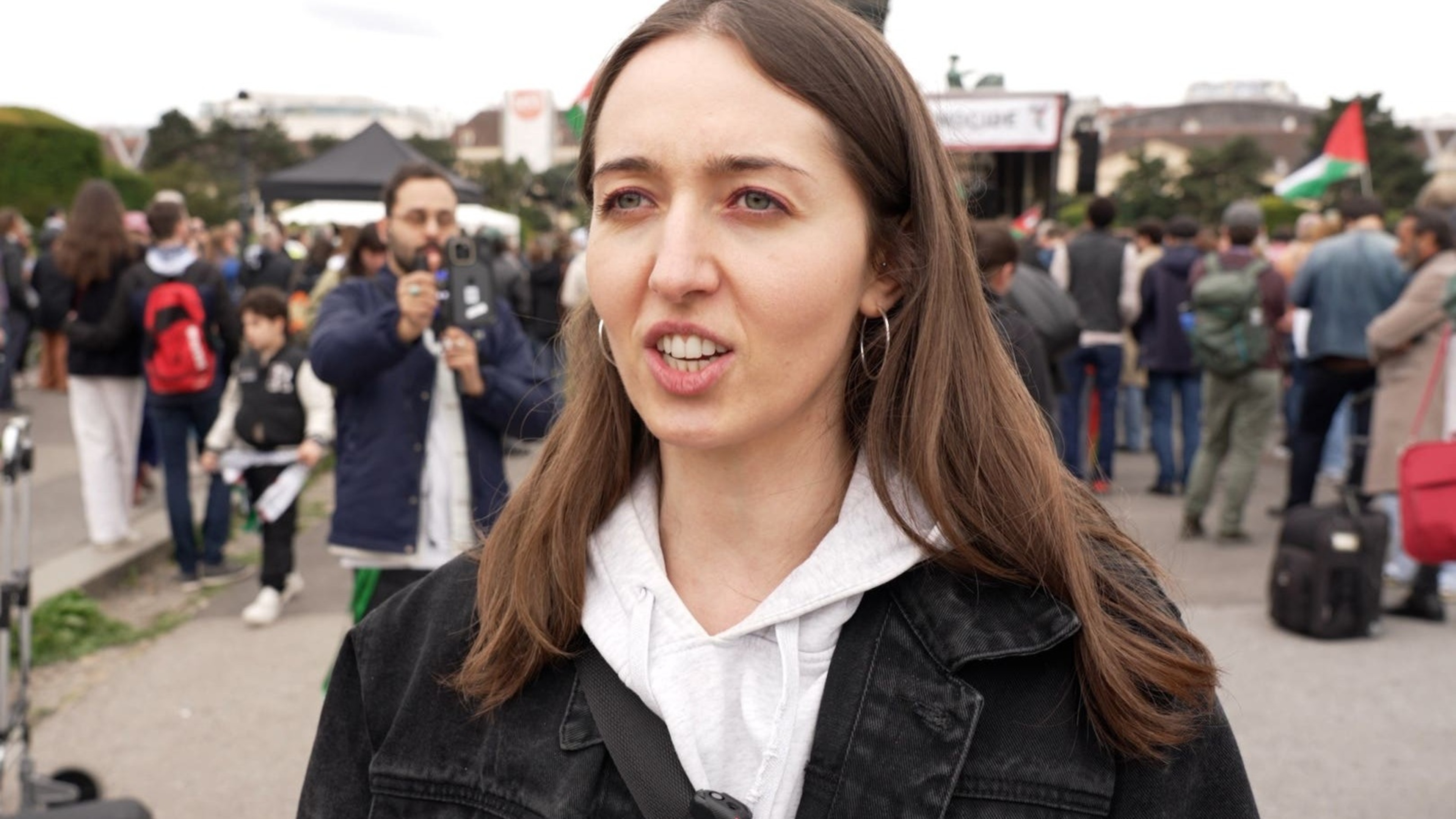 Protesters accuse Eurovision of ‘normalisation of war crimes’ at Vienna event