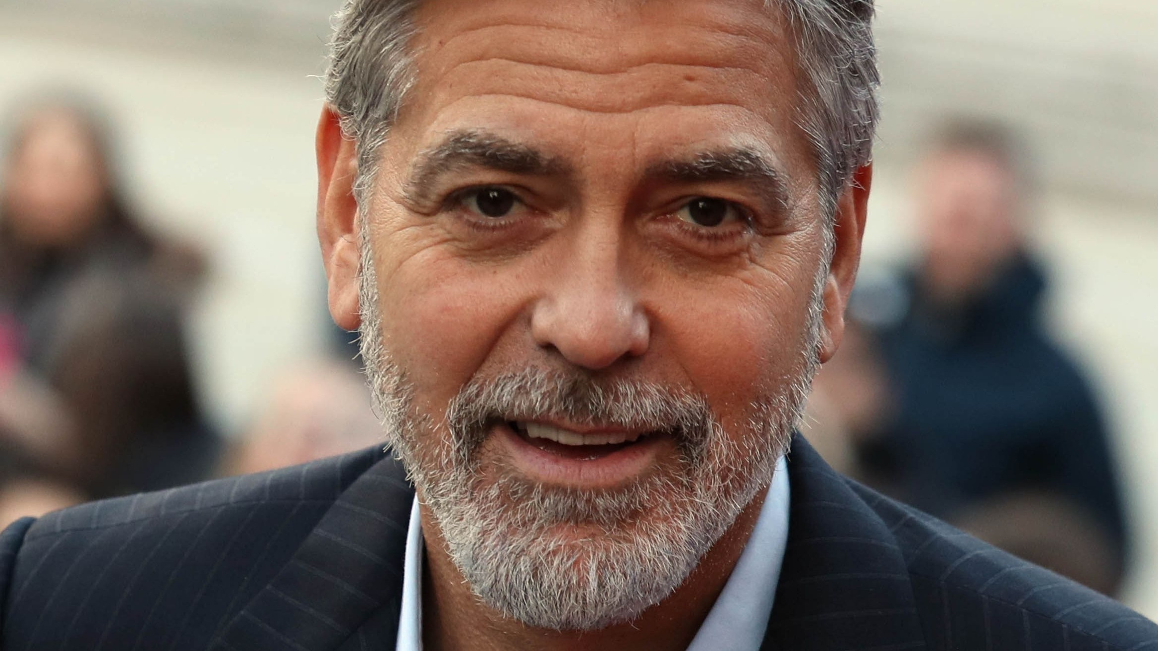 George Clooney joins Bob Geldof to visit homeless charity’s prototype village