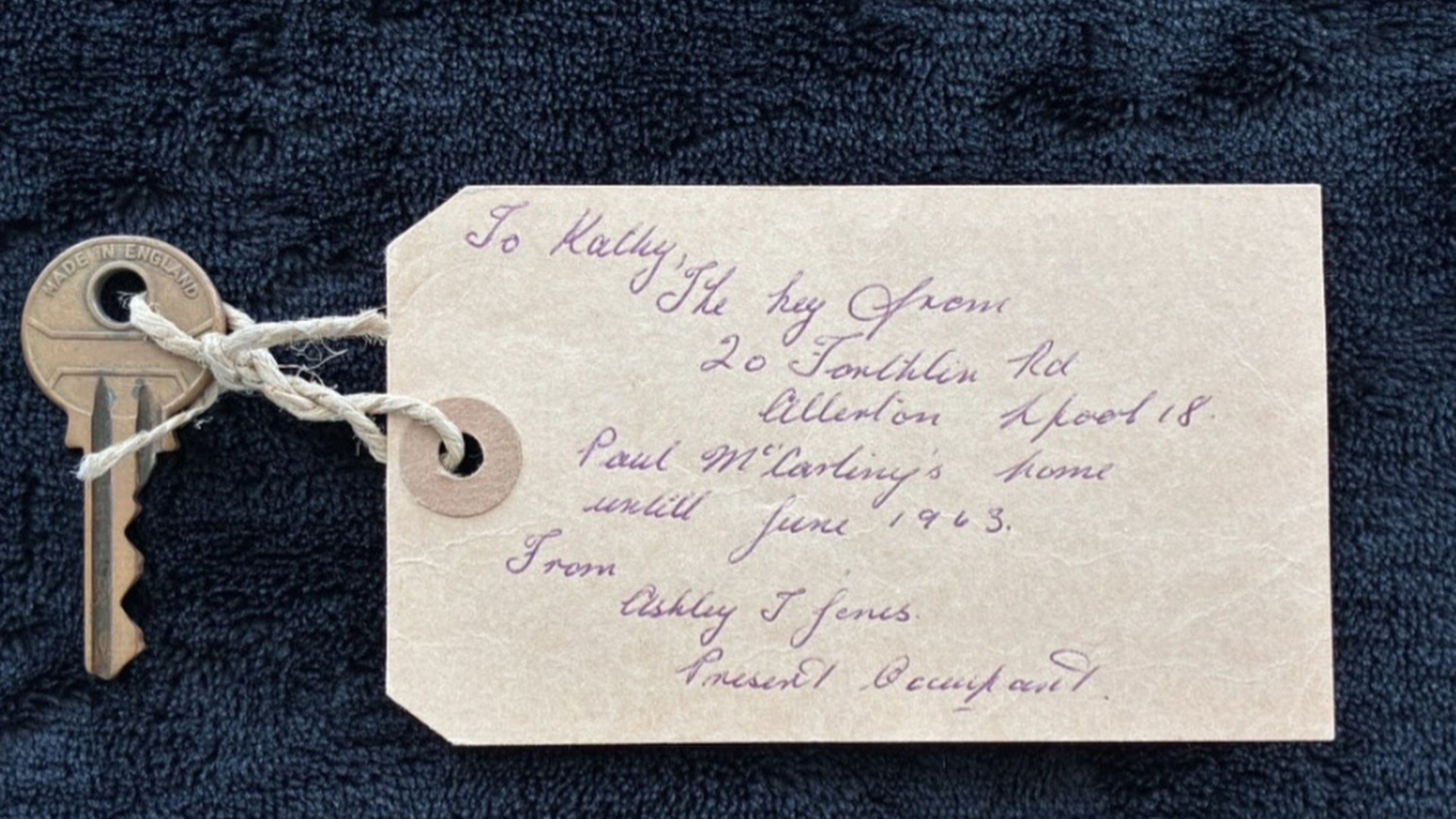 McCartney childhood home key sells for £6,100 at auction