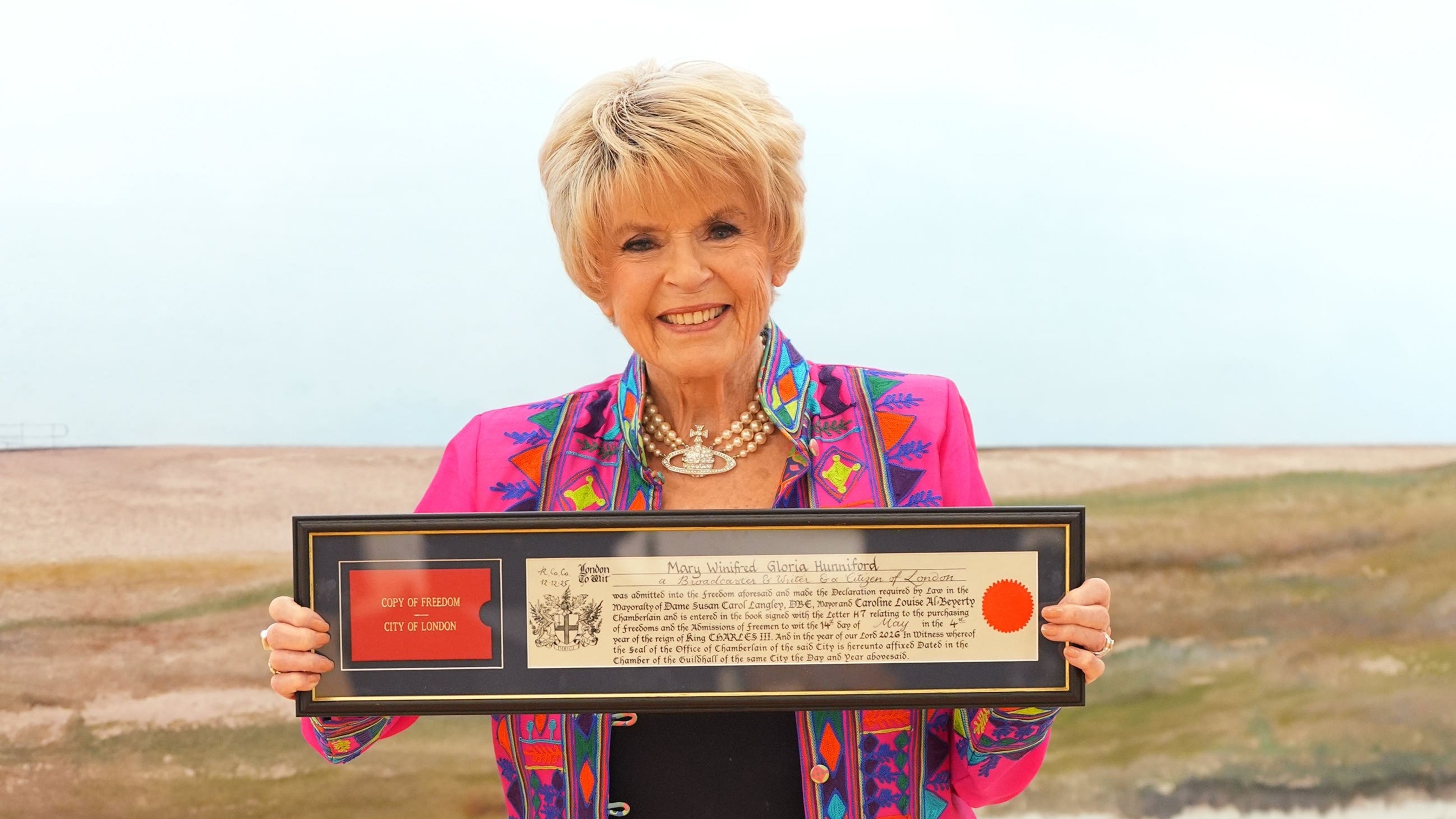 Gloria Hunniford ‘delighted’ to receive Freedom of the City of London