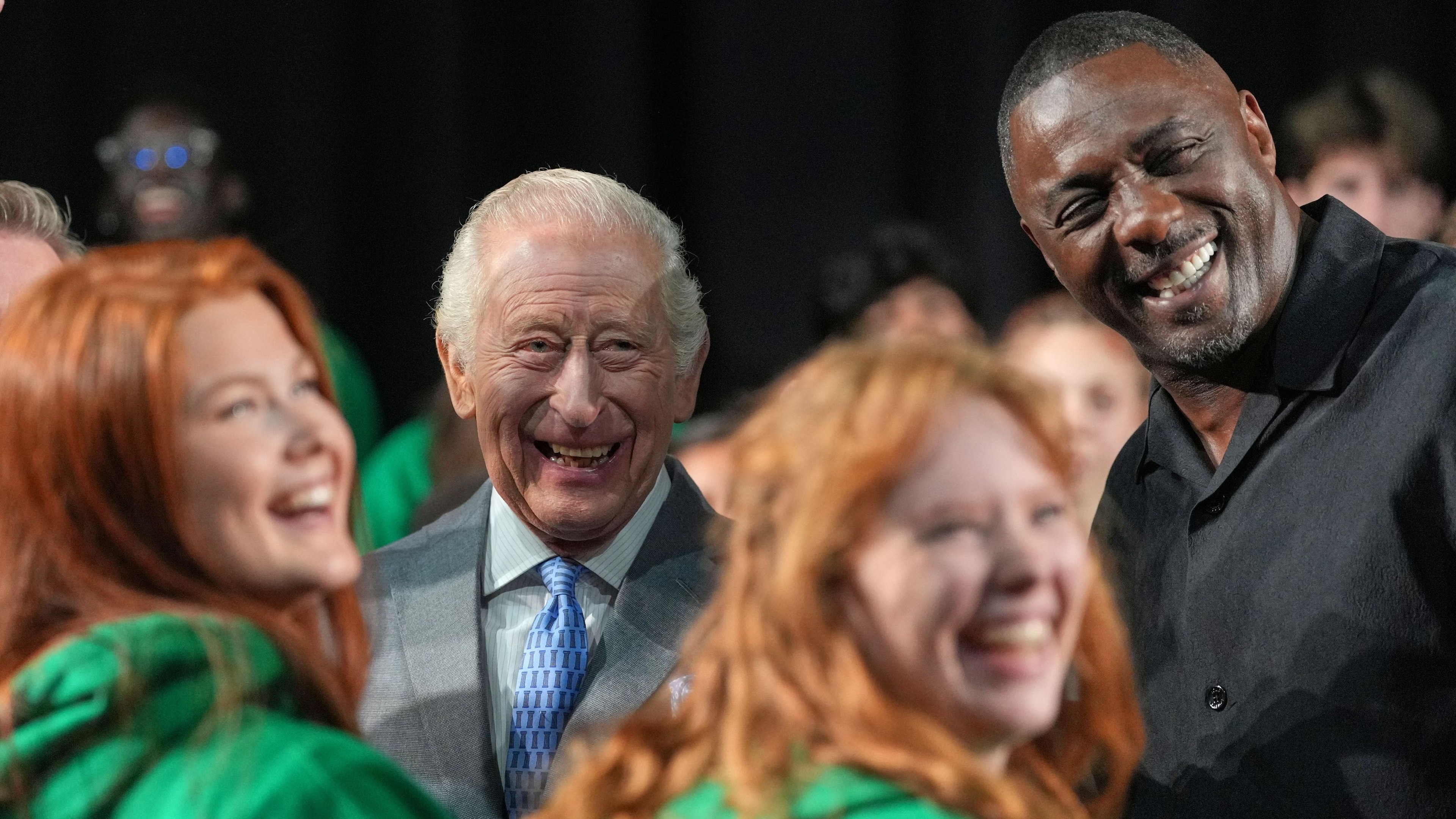 The King marks National Youth Music Theatre anniversary with Sir Idris Elba