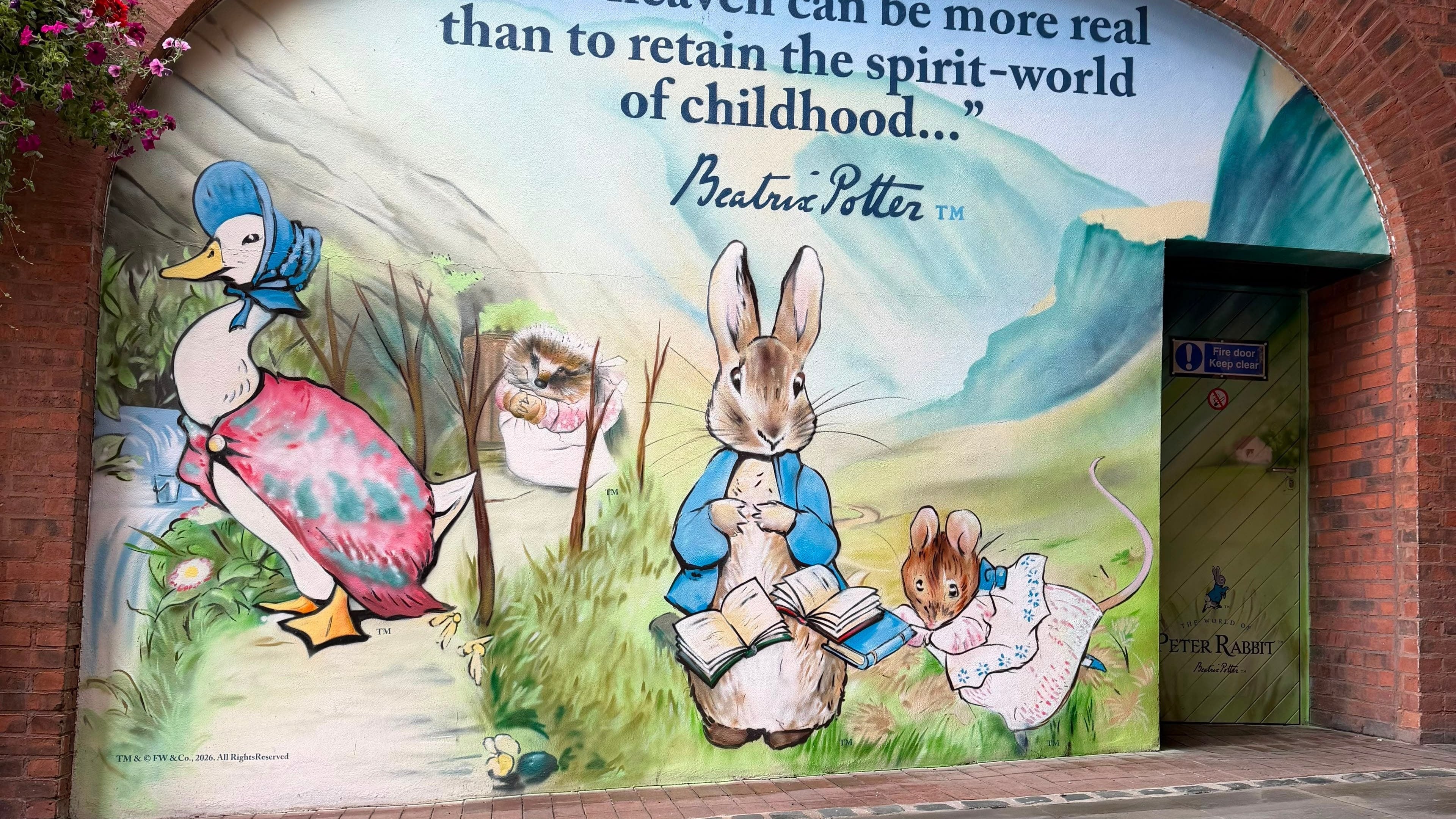 Beatrix Potter murals unveiled in Carlisle for 160th birth anniversary