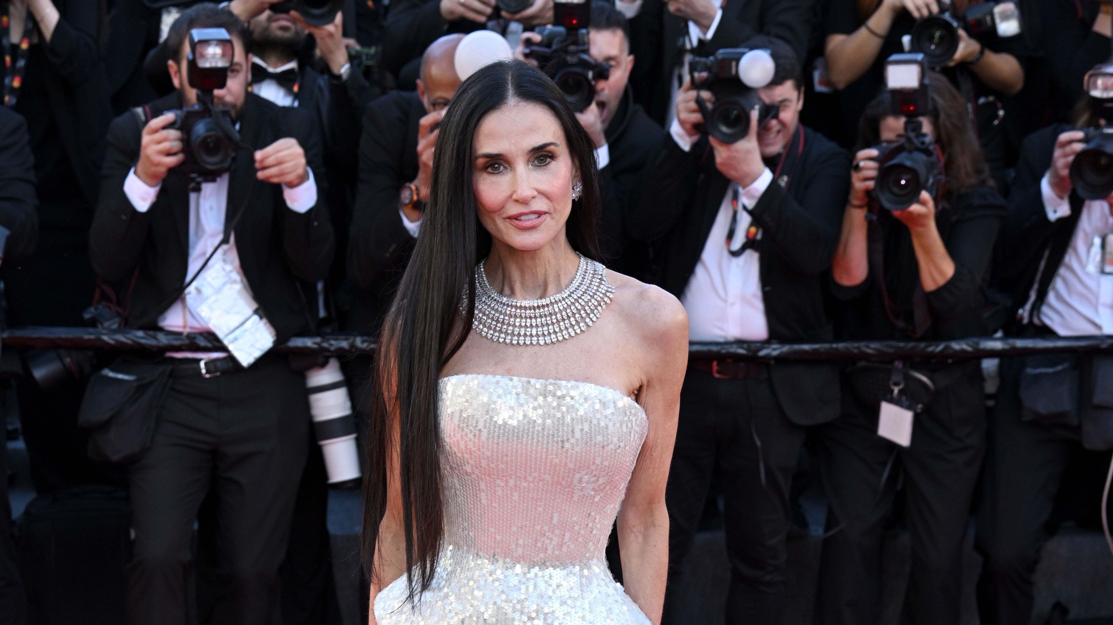 Demi Moore, Ruth Negga and Dame Joan Collins sparkle on Cannes red carpet