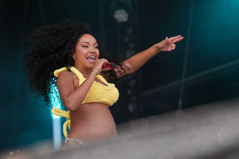 Leigh-Anne performing on stage during Pride on the Park this summer (Yui Mok/PA)