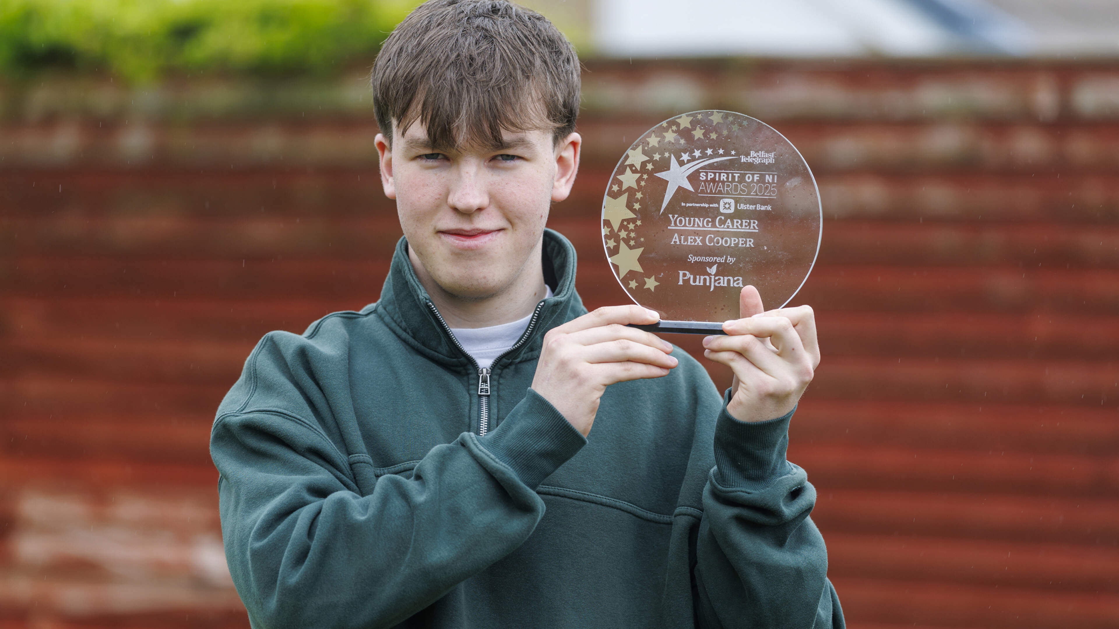 Spirit of NI winner juggling A-levels with caring for his little brother: ‘This isn’t normal for a teenager’