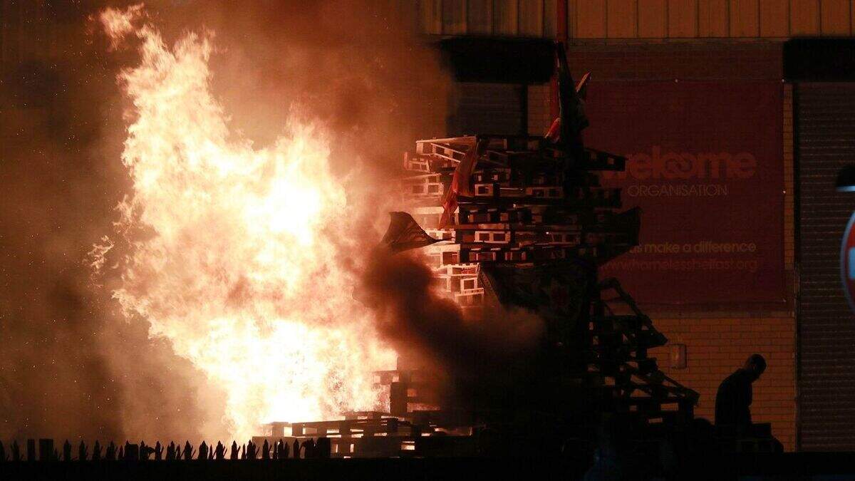UUP hits out after Danny Kinahan poster placed on bonfire | Belfast ...