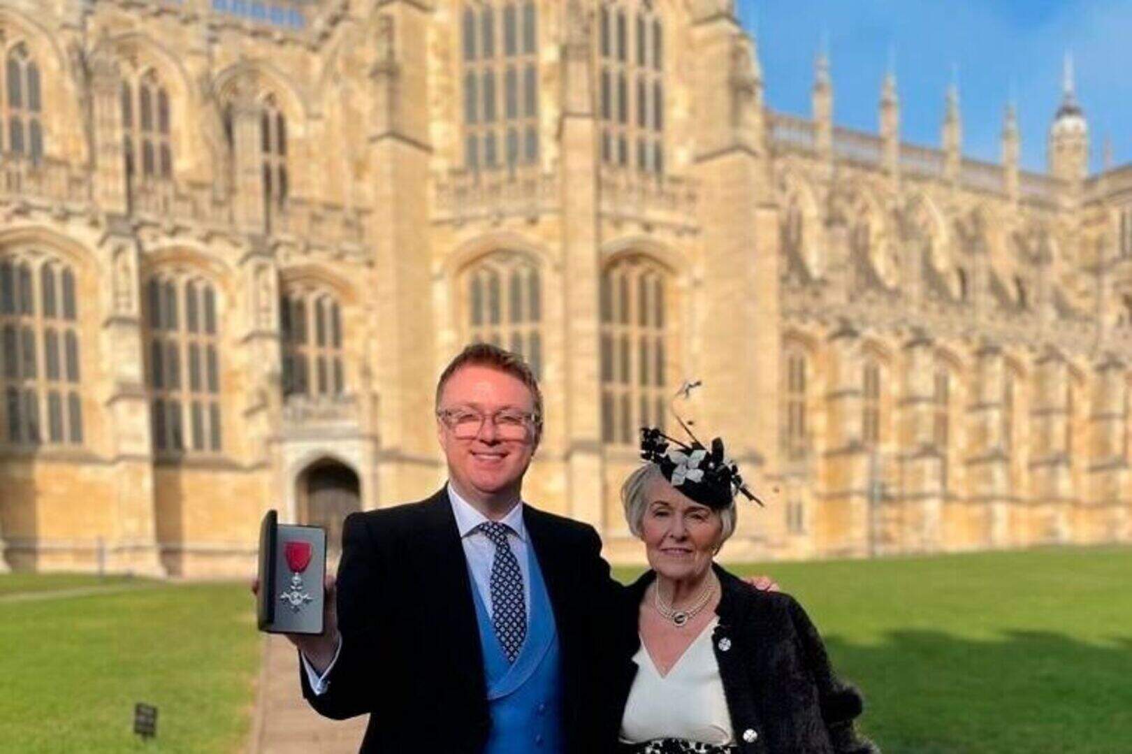 Radio Ulster presenter Richard Yarr receives MBE from King Charles ...