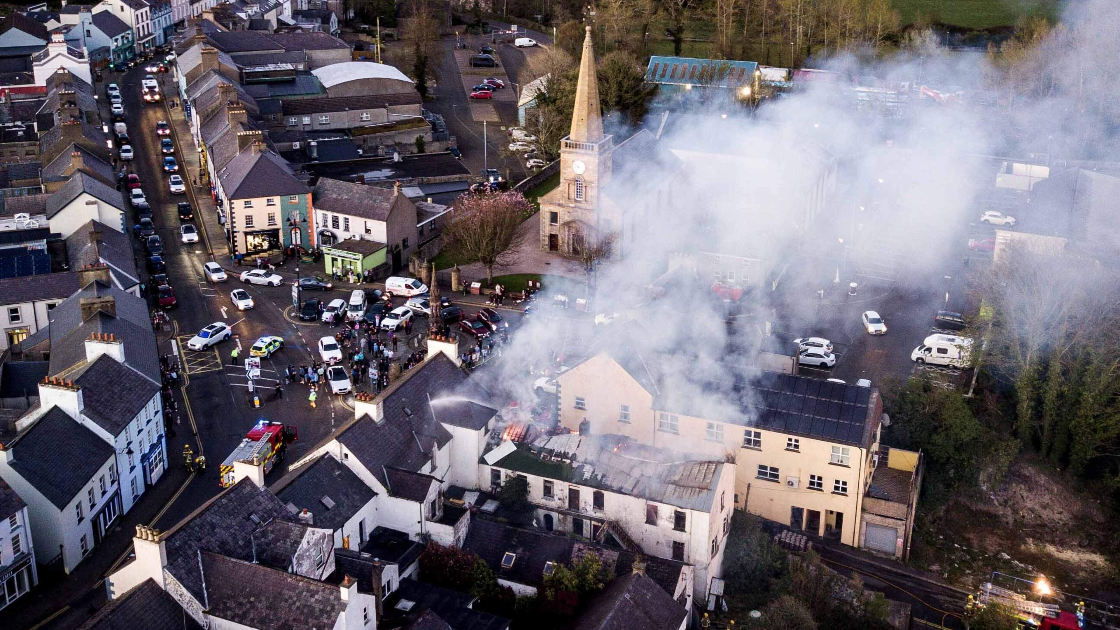 Fire at historical Co Antrim hotel brings number of listed building blazes to 46 since 2015