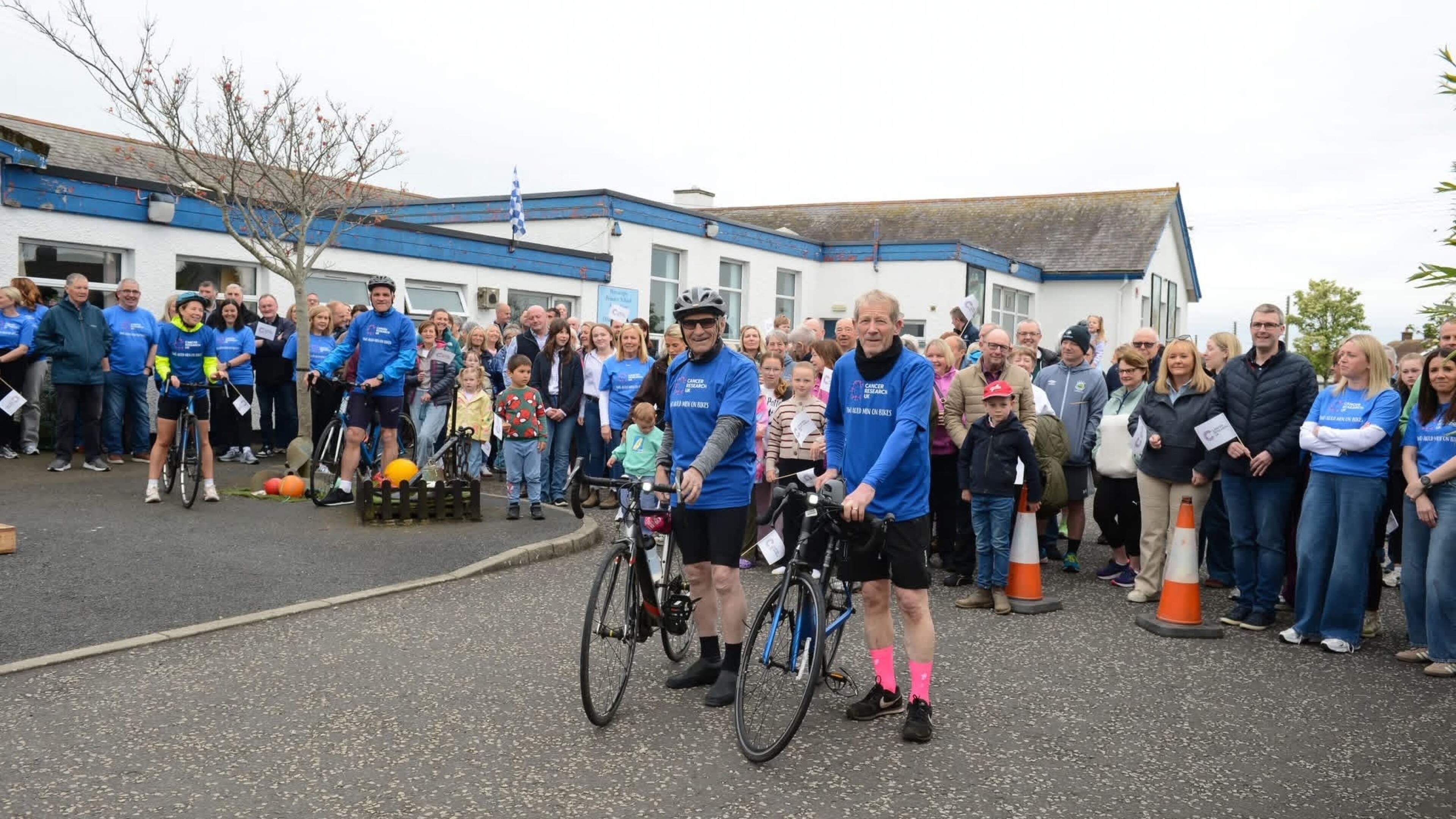 Pensioners William and George raise 15k after 100km Ards Peninsula cycle challenge