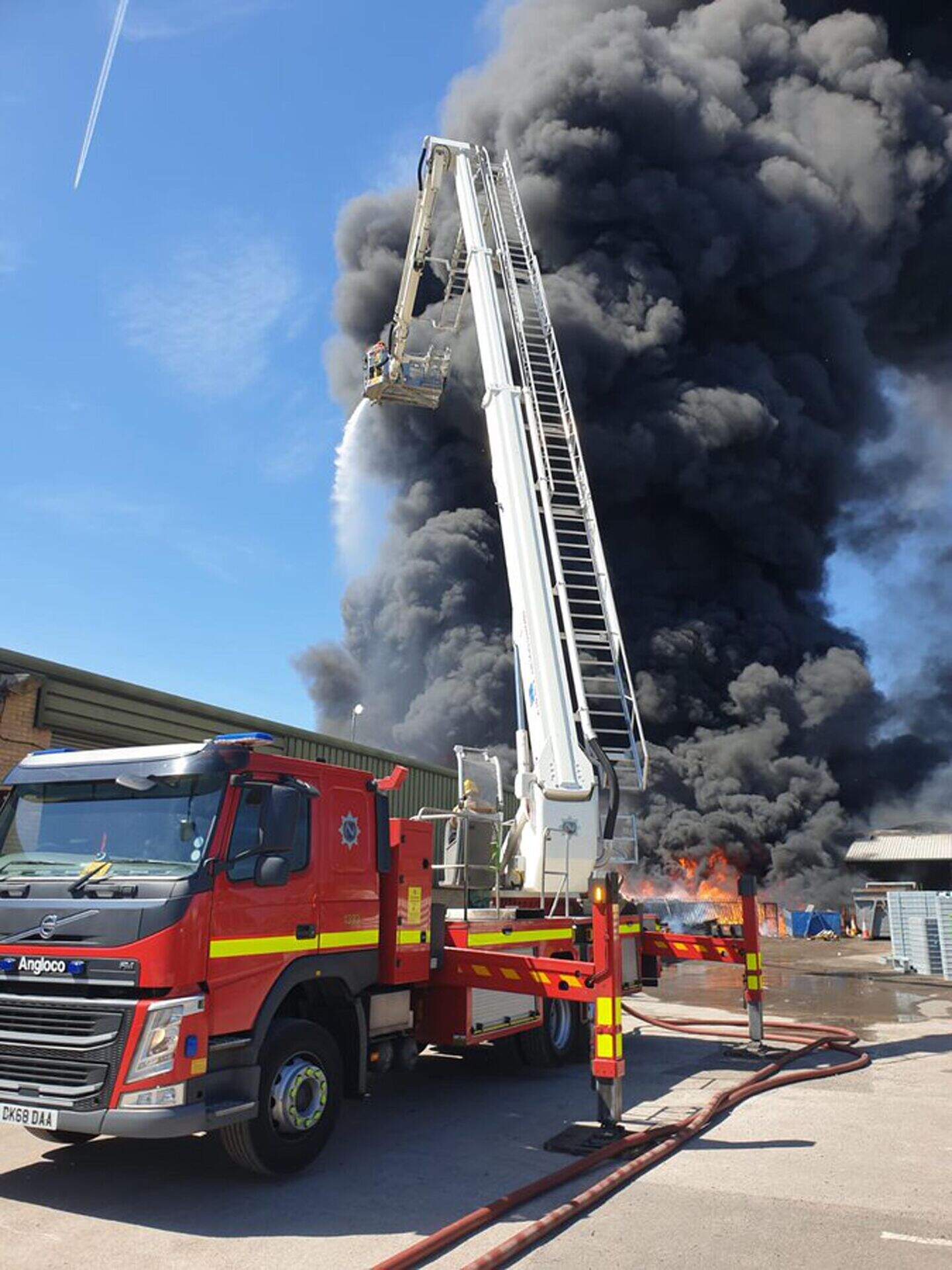 Firefighters battle large blaze on Merseyside industrial estate ...