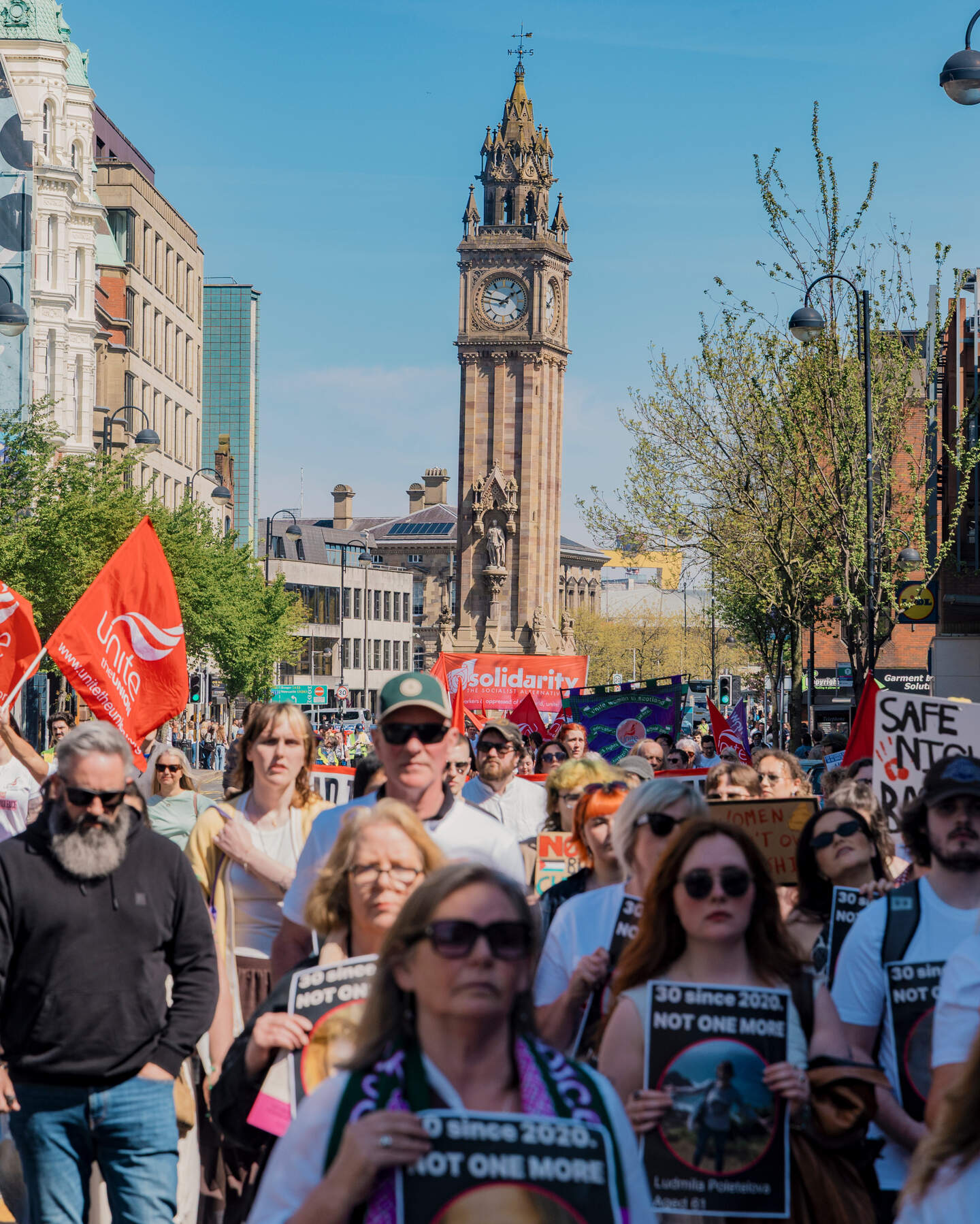 Thousands attend Belfast femicide rally along with victim Natalie ...