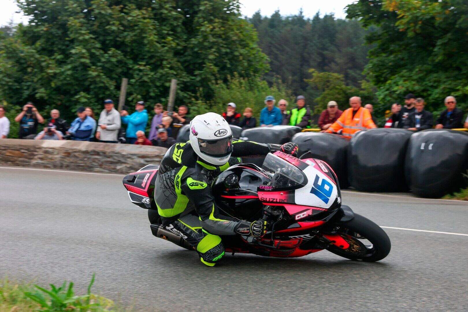 Manx Grand Prix: Michael Gahan dejected after running out of fuel ...