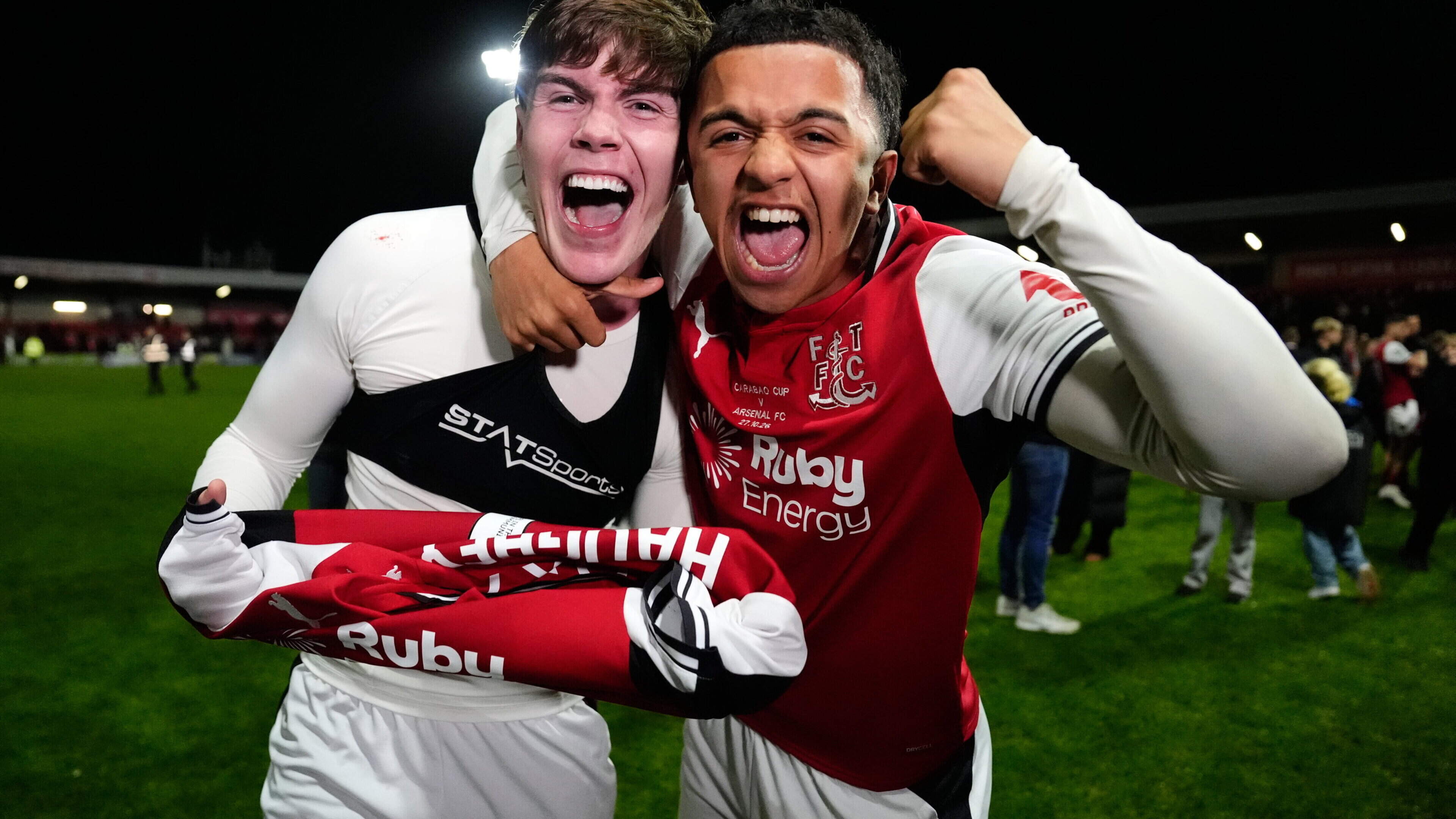 Arsenal stunned by League Two Fleetwood as Northern Ireland youth international hits winning penalty