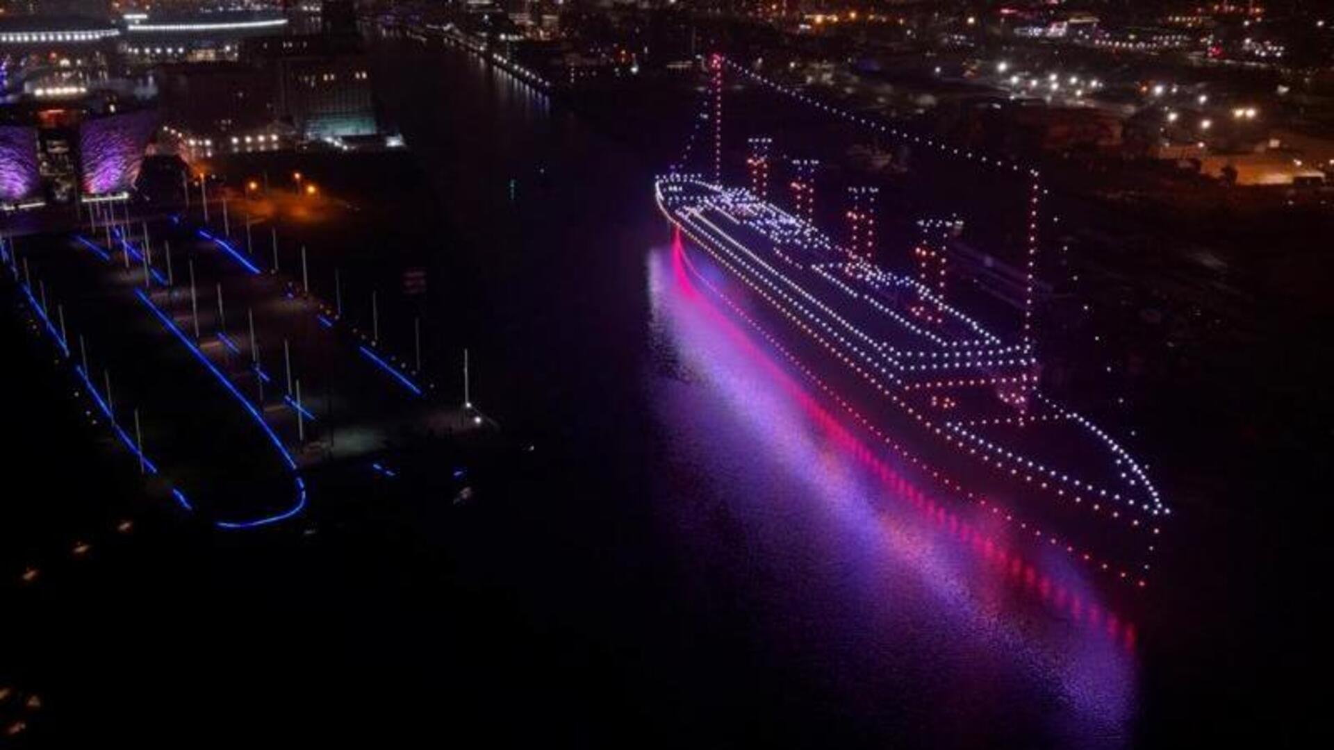 titanic-drone-display-lights-up-belfast-as-bbc-made-of-here-campaign