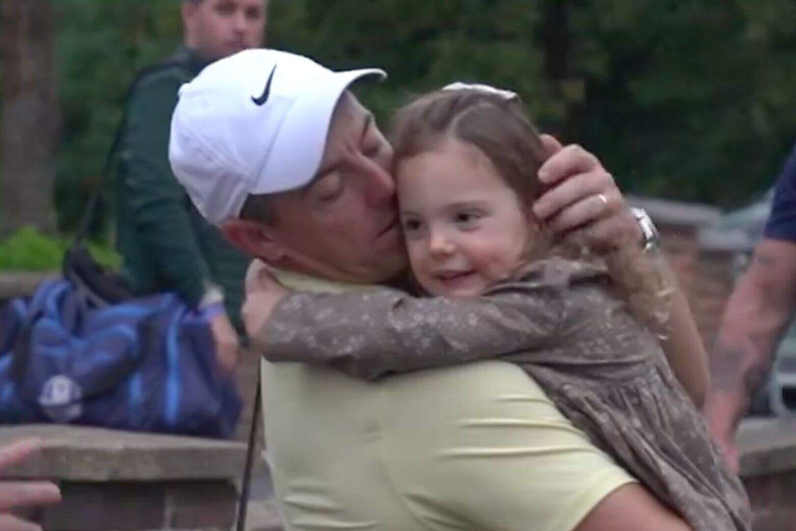 BMW PGA Championship: Rory McIlroy comforted by daughter Poppy and wife ...