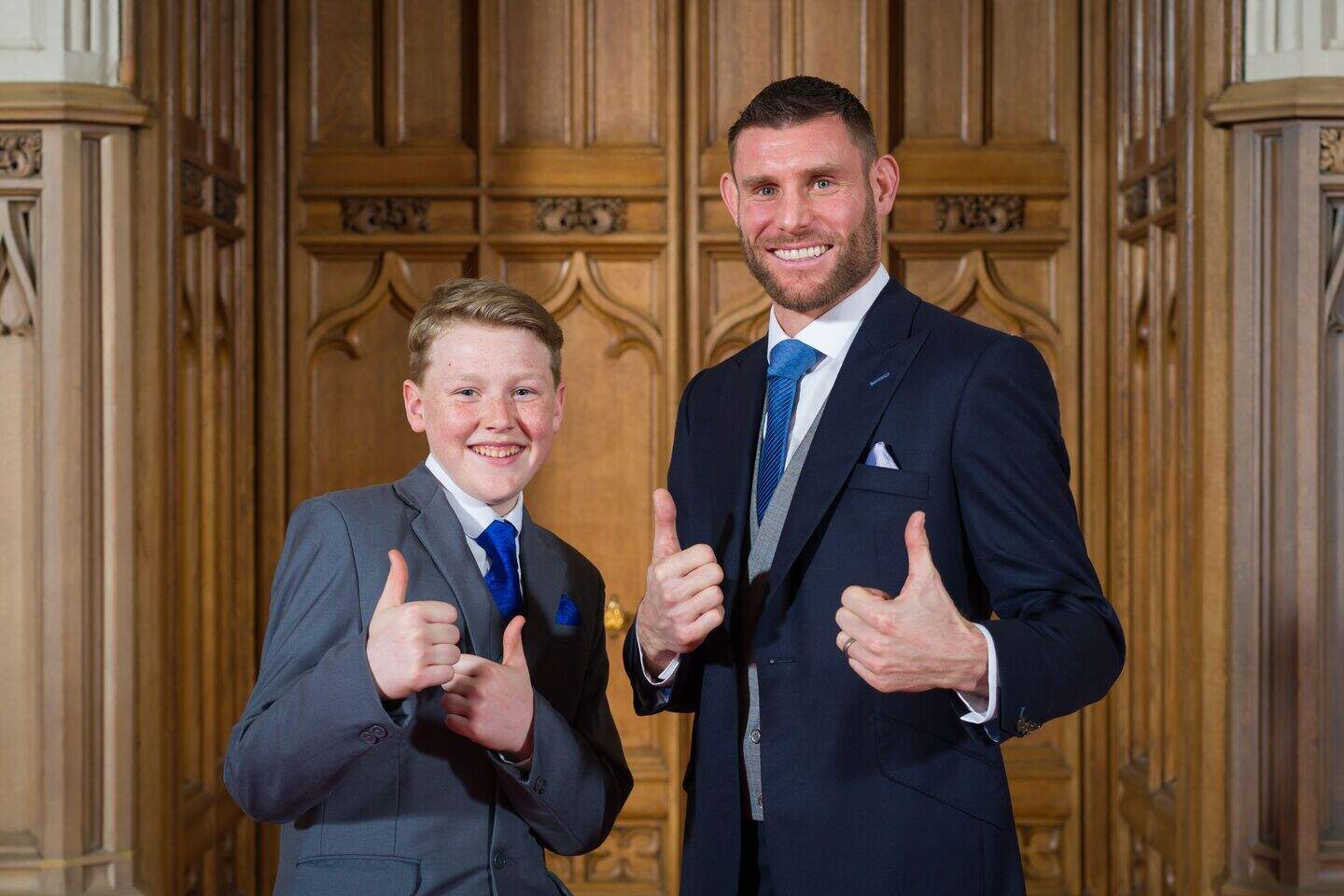 Boy, 13, thanks James Milner for ‘turning sad occasion into a nice one ...