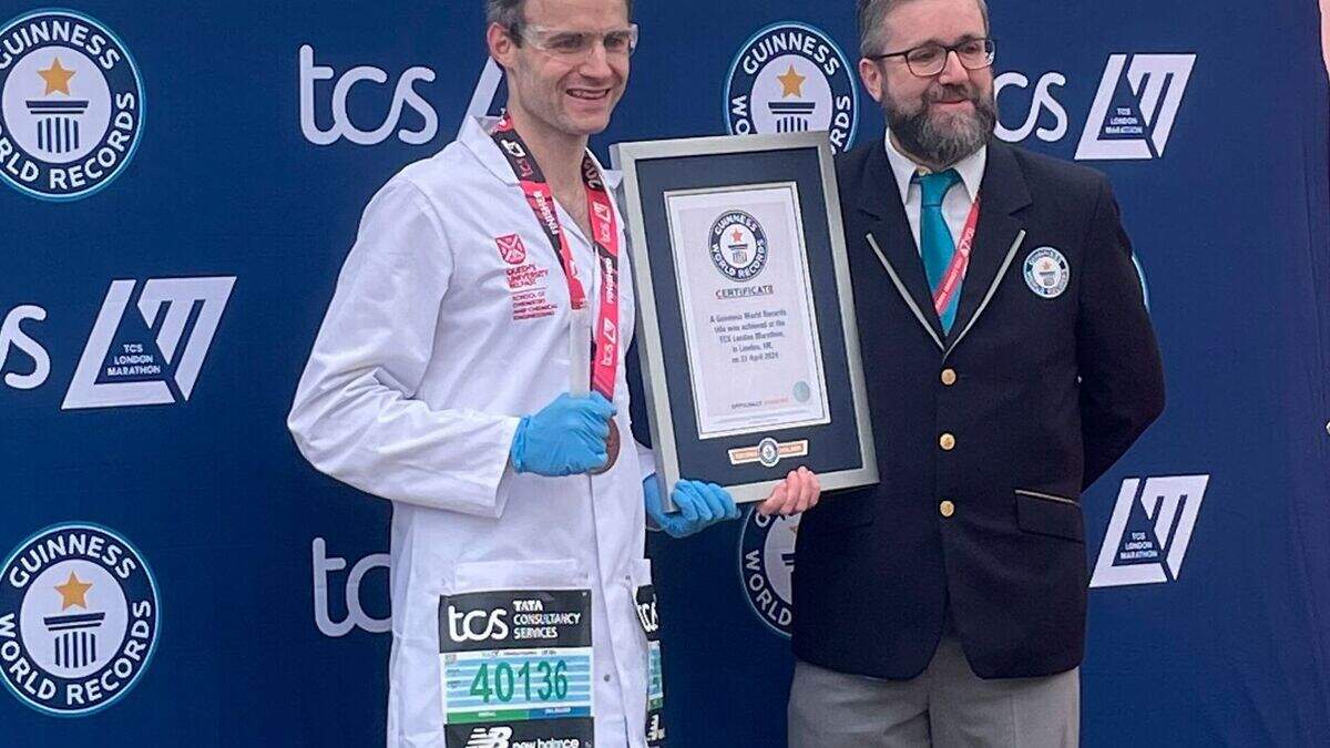 London Marathon 2024: NI runner dressed as scientist among world record ...