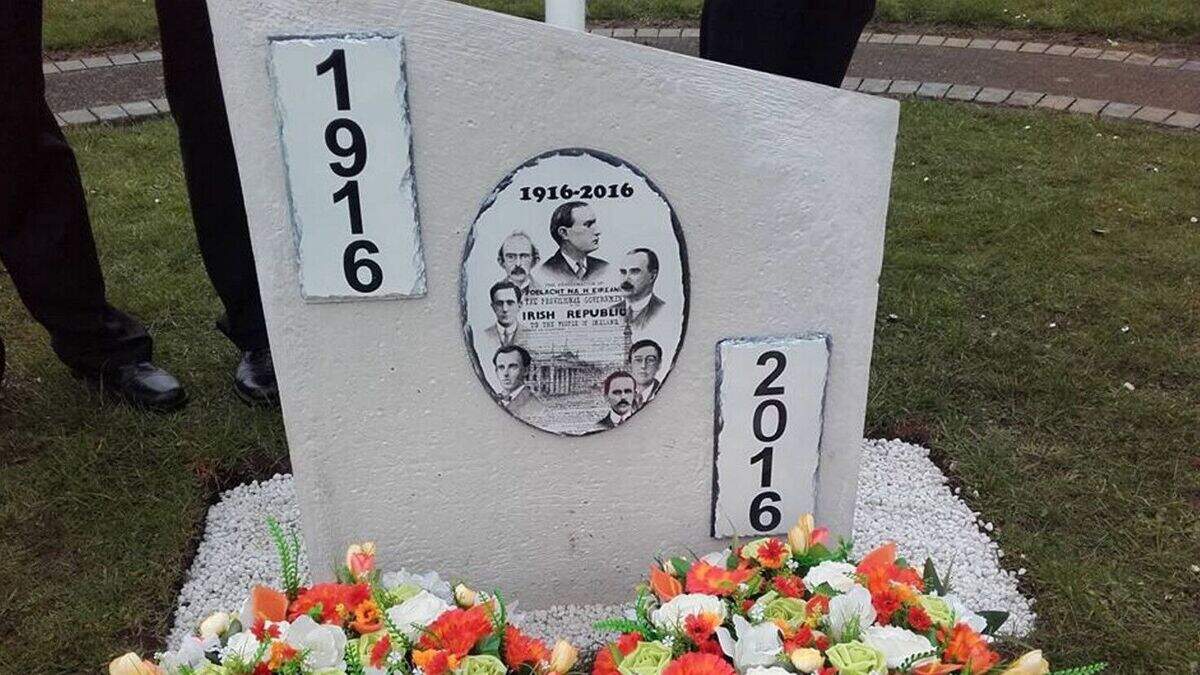 Armed guard for removal of 1916 Rising monument in Carnlough | Belfast ...