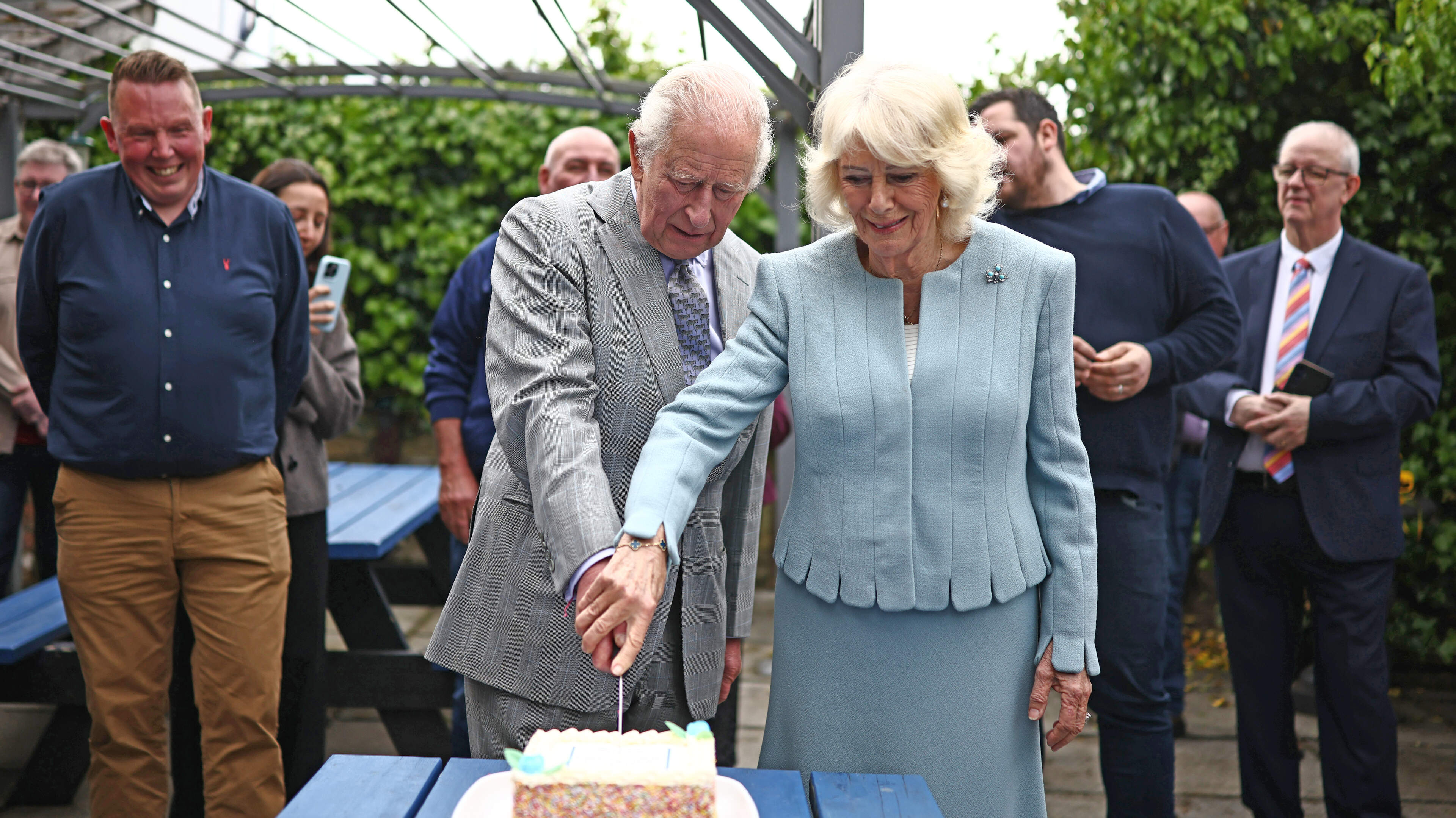 Ice cream, ceramics and ‘Comber Earlies’: Royal couple sample best of Newtownards market life on final day of NI visit