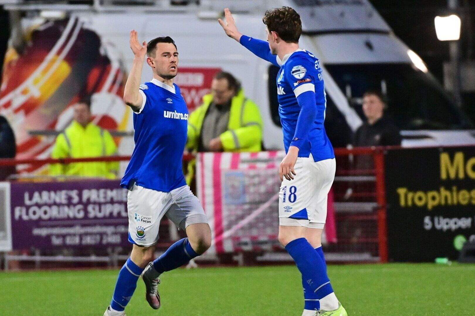 Larne celebrate first ever Premiership title in style as party begins ...