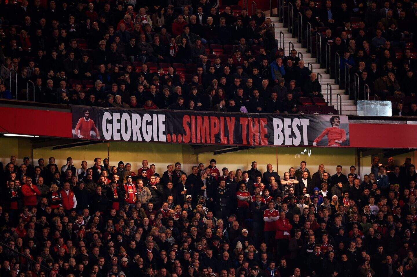 Manchester United fans unveil George Best tribute at Old Trafford on ...