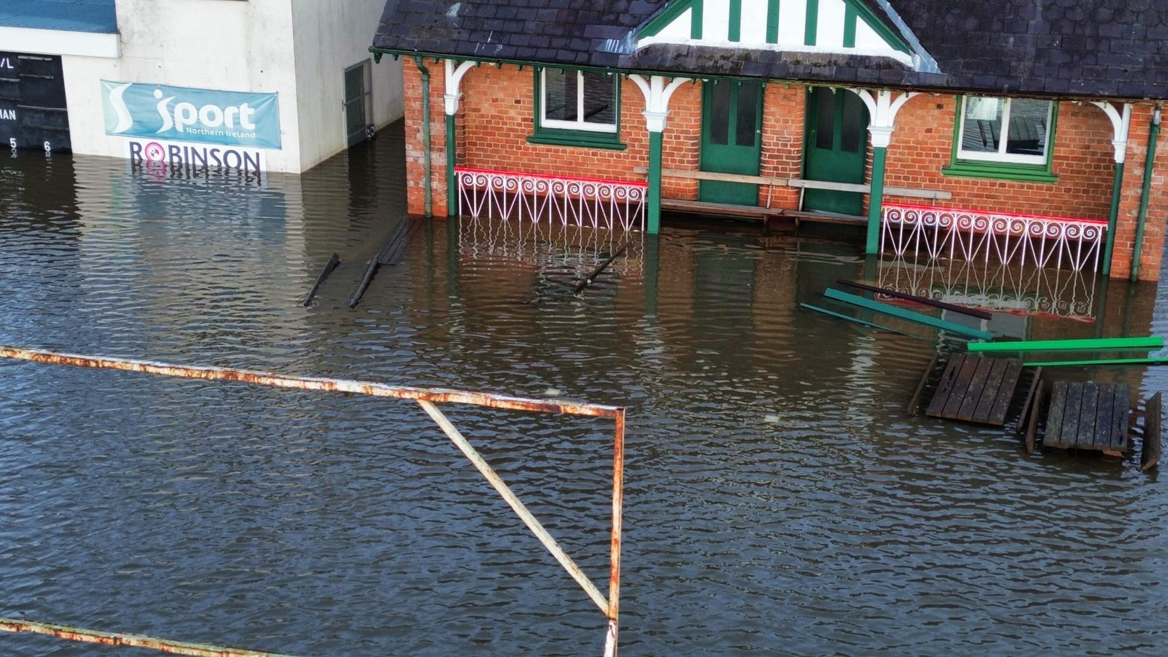 Co Down cricket club devastated by ‘worst flood since 1901’ bowled over by support after getting back on restored pitch