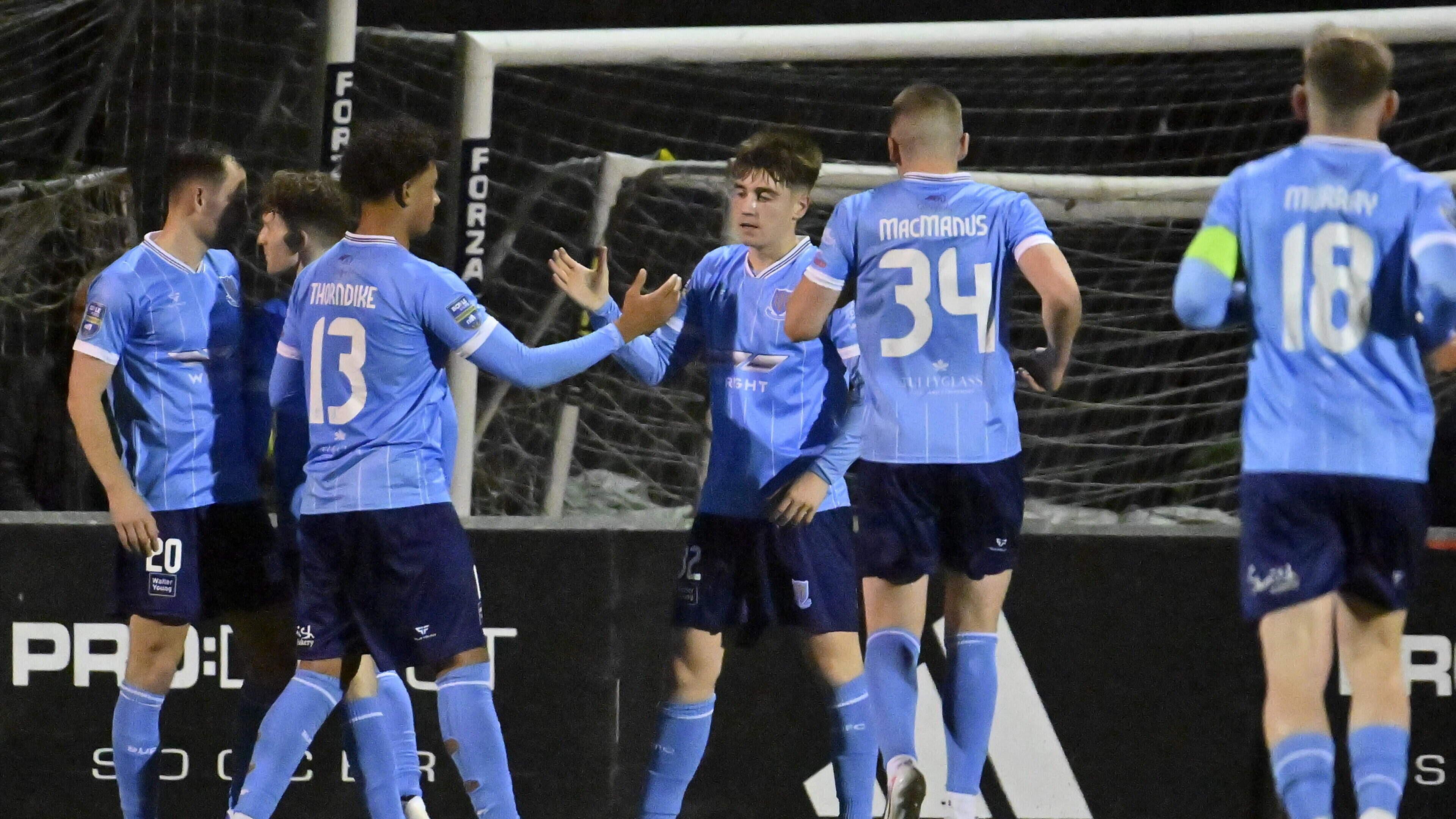Strike from Conor Burns enough to clinch Ballymena United’s place in County Antrim Shield Semi-Final at Crusaders’ expense