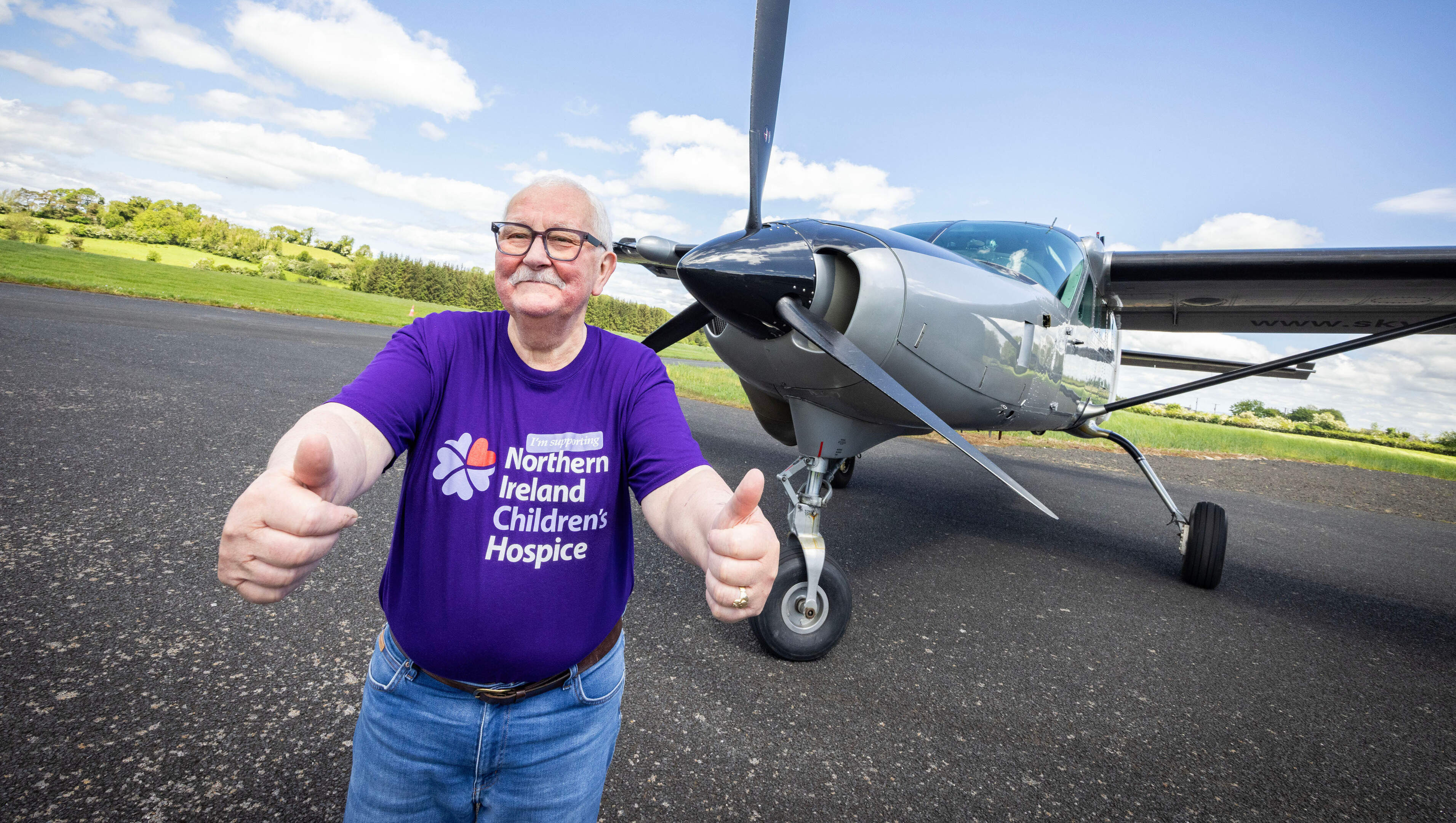 Daredevil mayor’s 15,000ft skydive raises over £1,800 for Northern Ireland Children’s Hospice