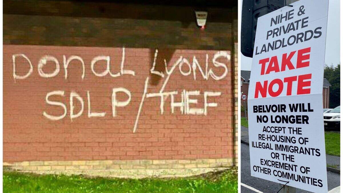 Donal Lyons: Graffiti naming SDLP councillor appears in south Belfast ...