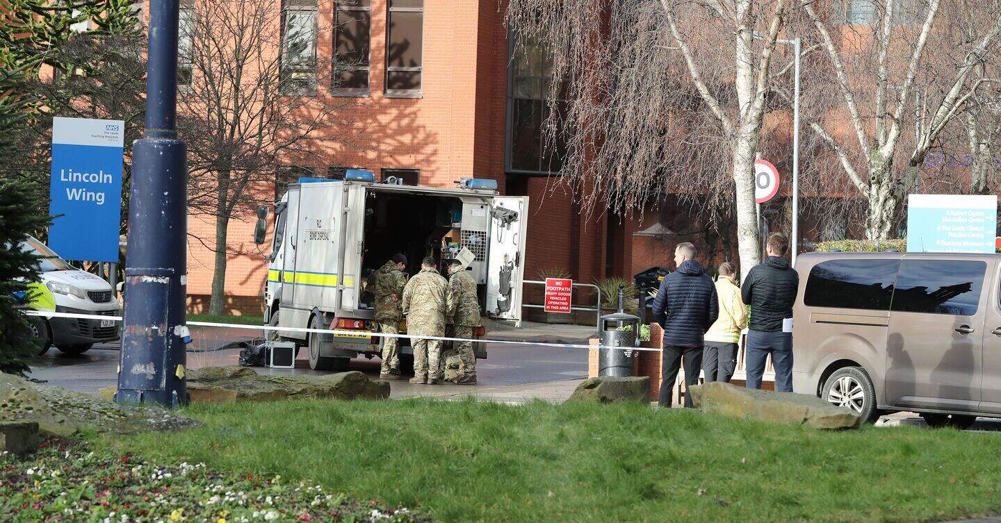 Counter-terror police arrest armed man as maternity wing evacuated ...