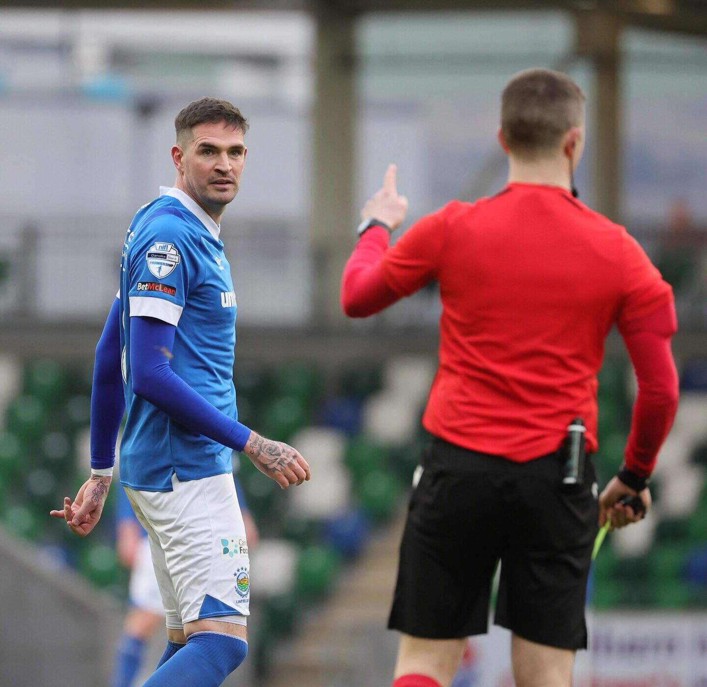 Irish League: Linfield's Ben Hall says Kyle Lafferty criticism added ...