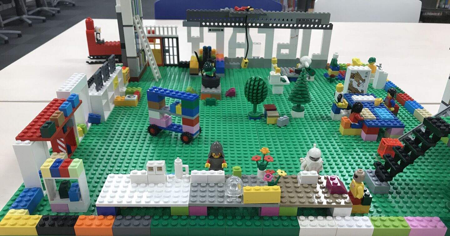 This Lego library is partially based on the building where it was ...