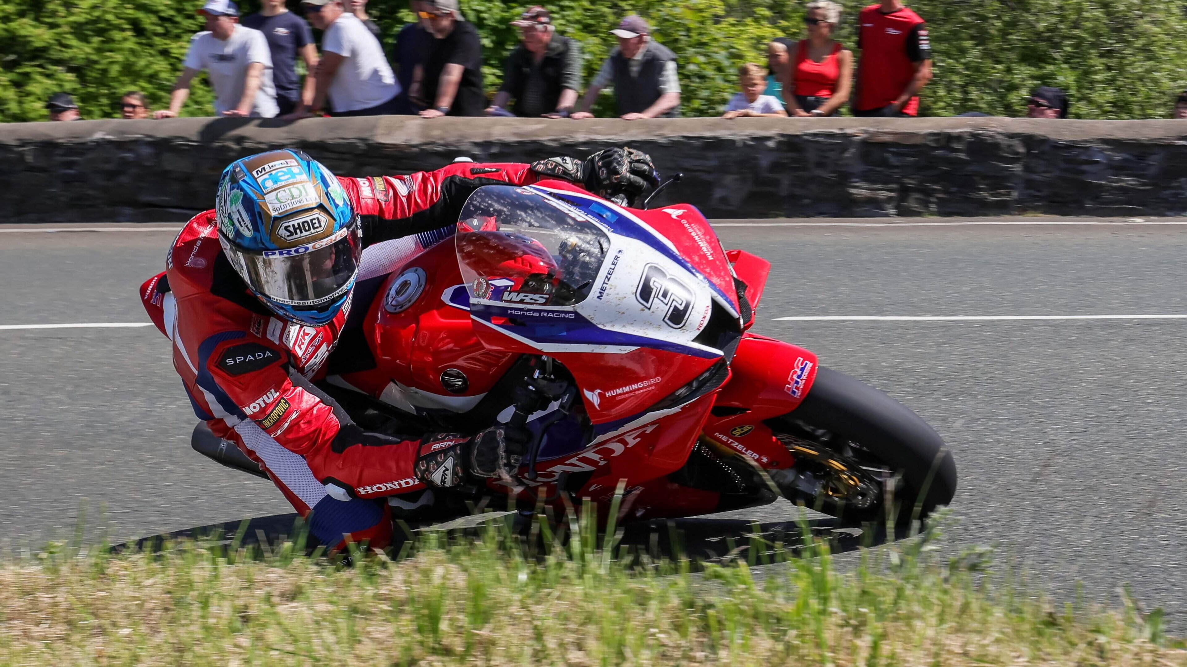 Dean Harrison ‘feeling good’ after record qualifying lap at Isle of Man TT, with Michael Dunlop second
