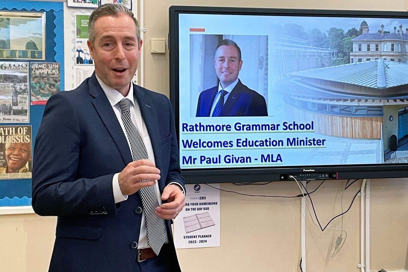Education Minister Paul Givan: Finance must be there to deliver vision ...