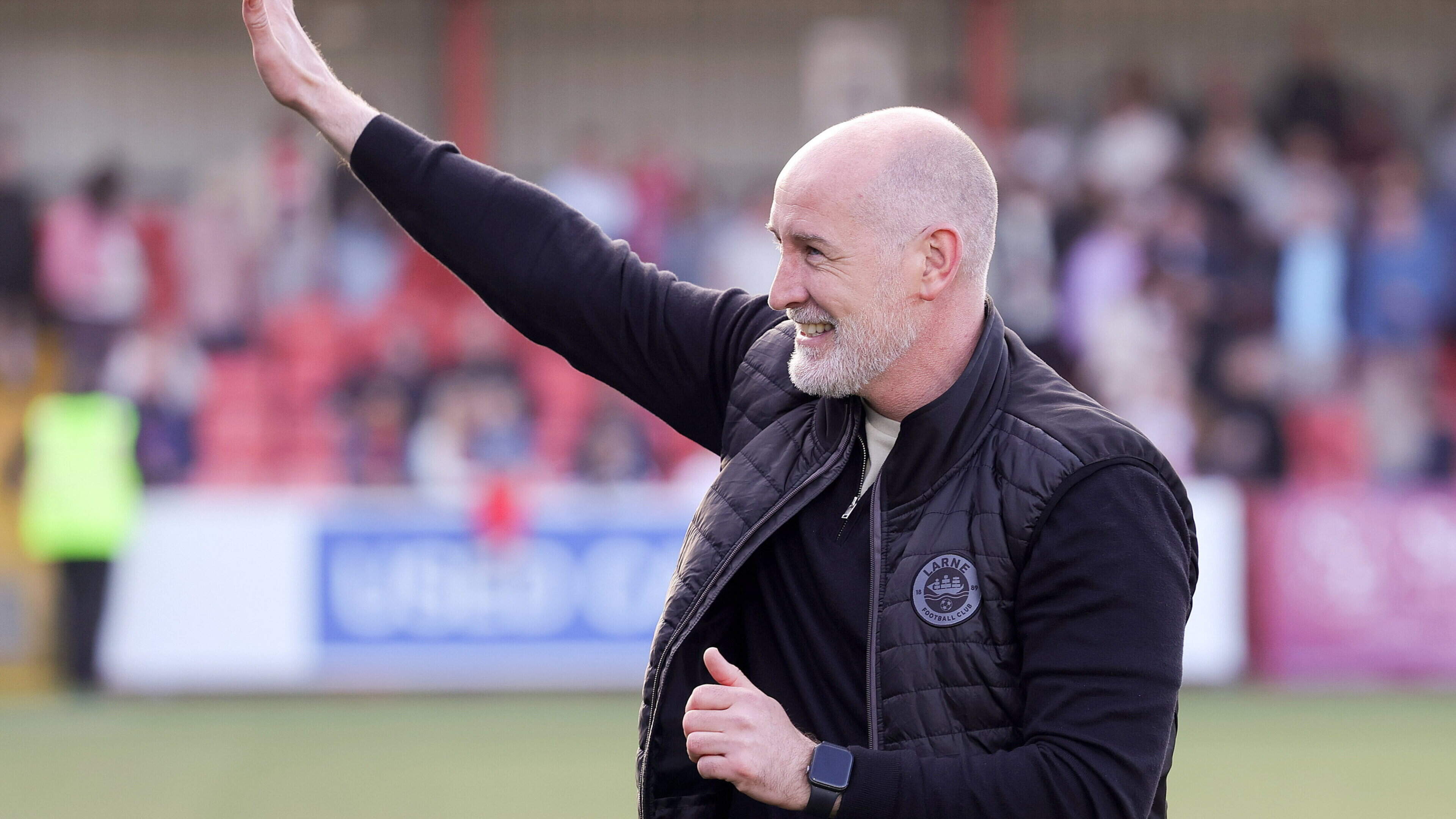 ‘He’s been away for a few years and his young boy is getting older...’: Larne boss on battle to keep hold of star striker