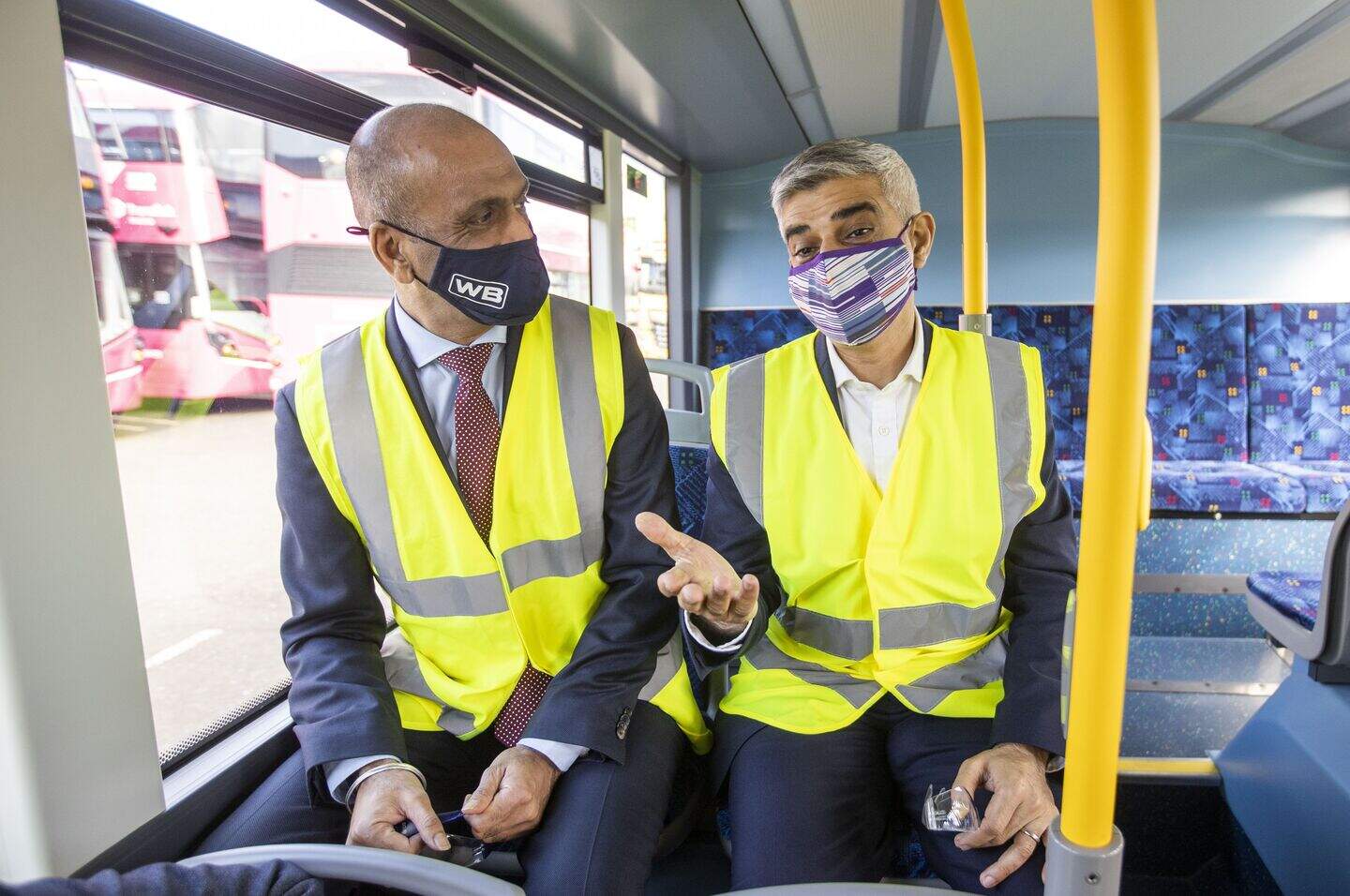 Khan calls for funding certainty for TfL during visit to Co Antrim bus ...