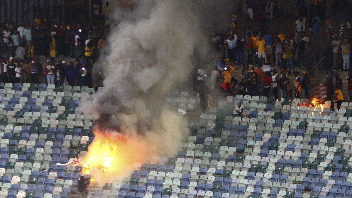 South African football league investigates after 18 hurt in stadium ...