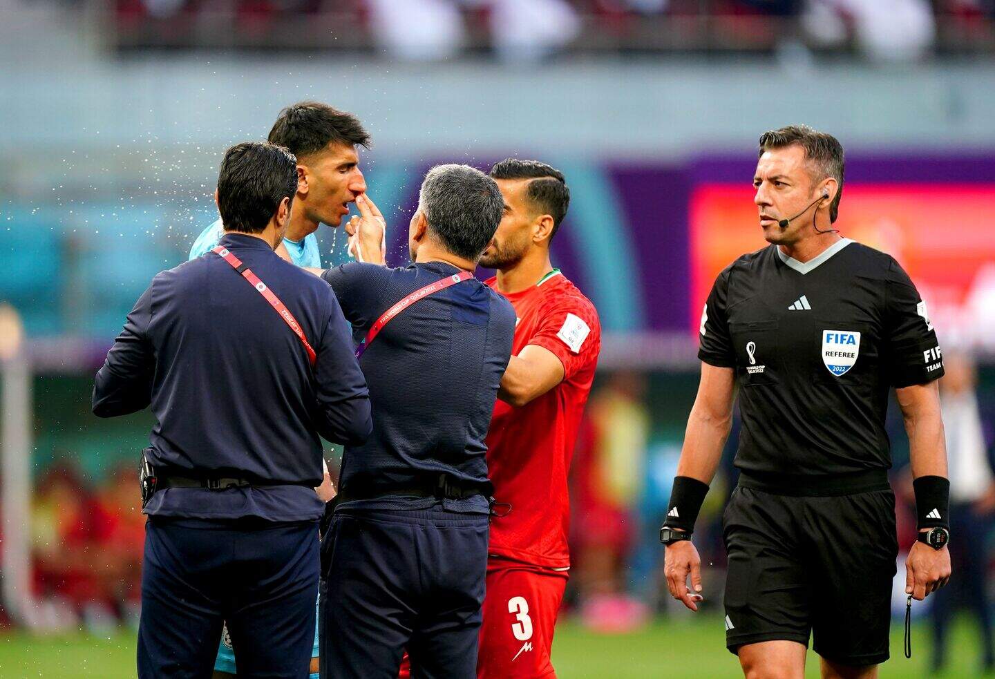 Allowing Iran keeper to play on after head injury an ‘utter disgrace ...