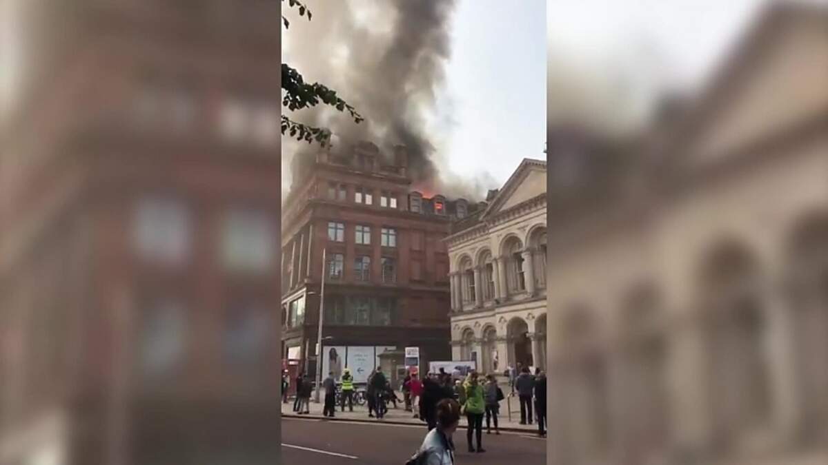 Video: Fire breaks out at Primark store in Belfast - how the drama ...