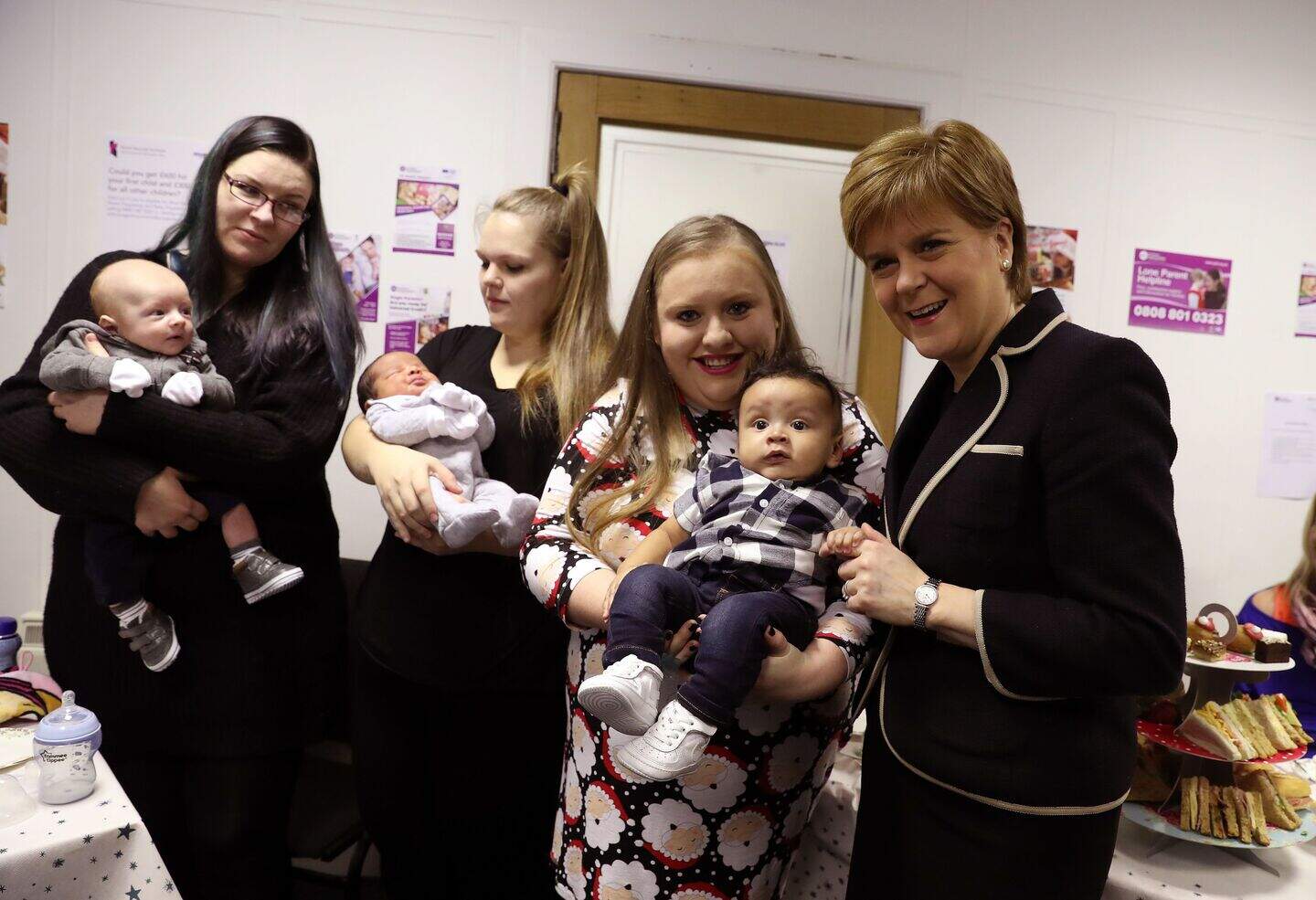 Nicola Sturgeon meets families benefiting from new baby payments ...