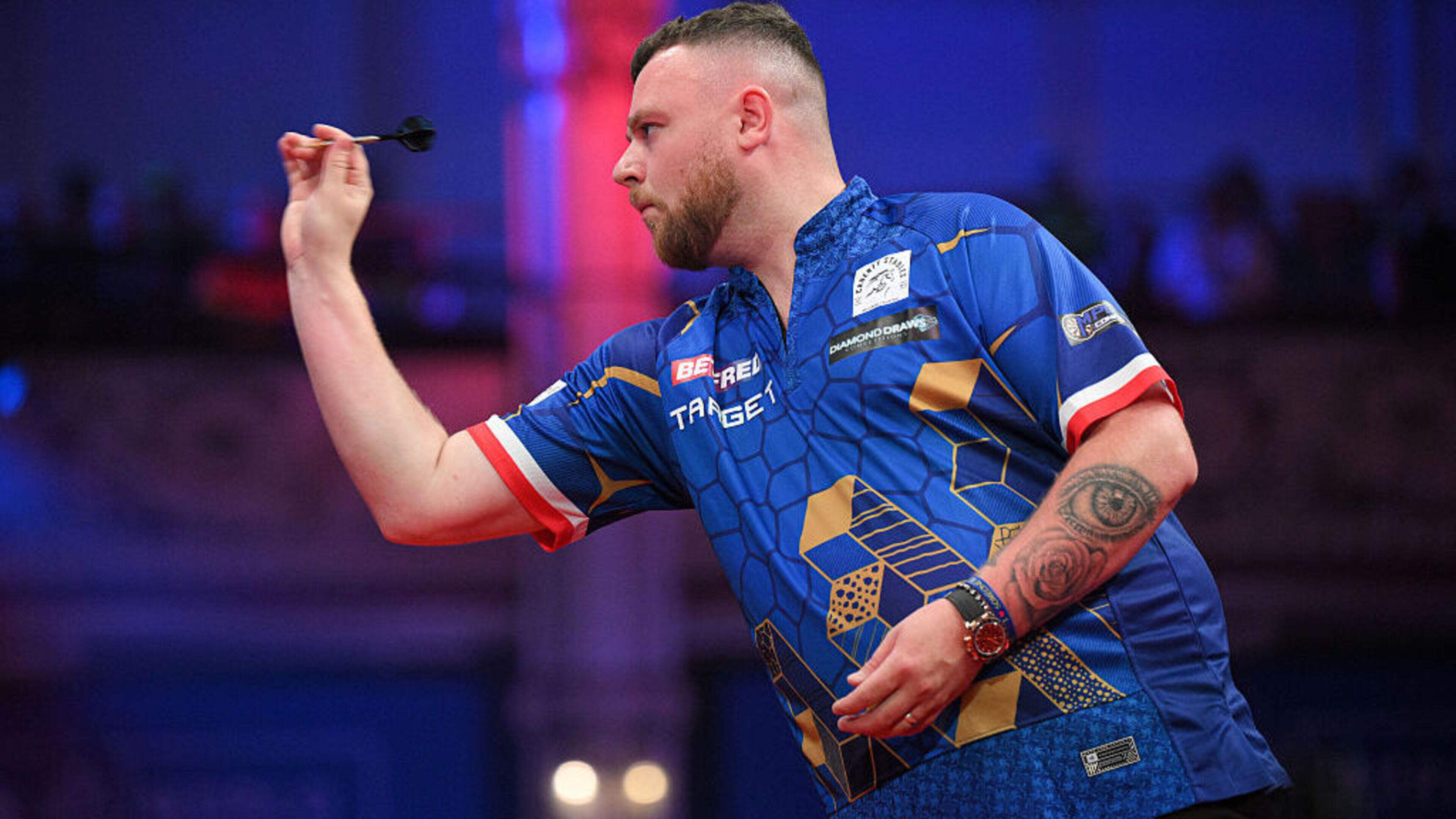 Josh Rock produces best World Matchplay performance but still bows out as Luke Littler dazzles again