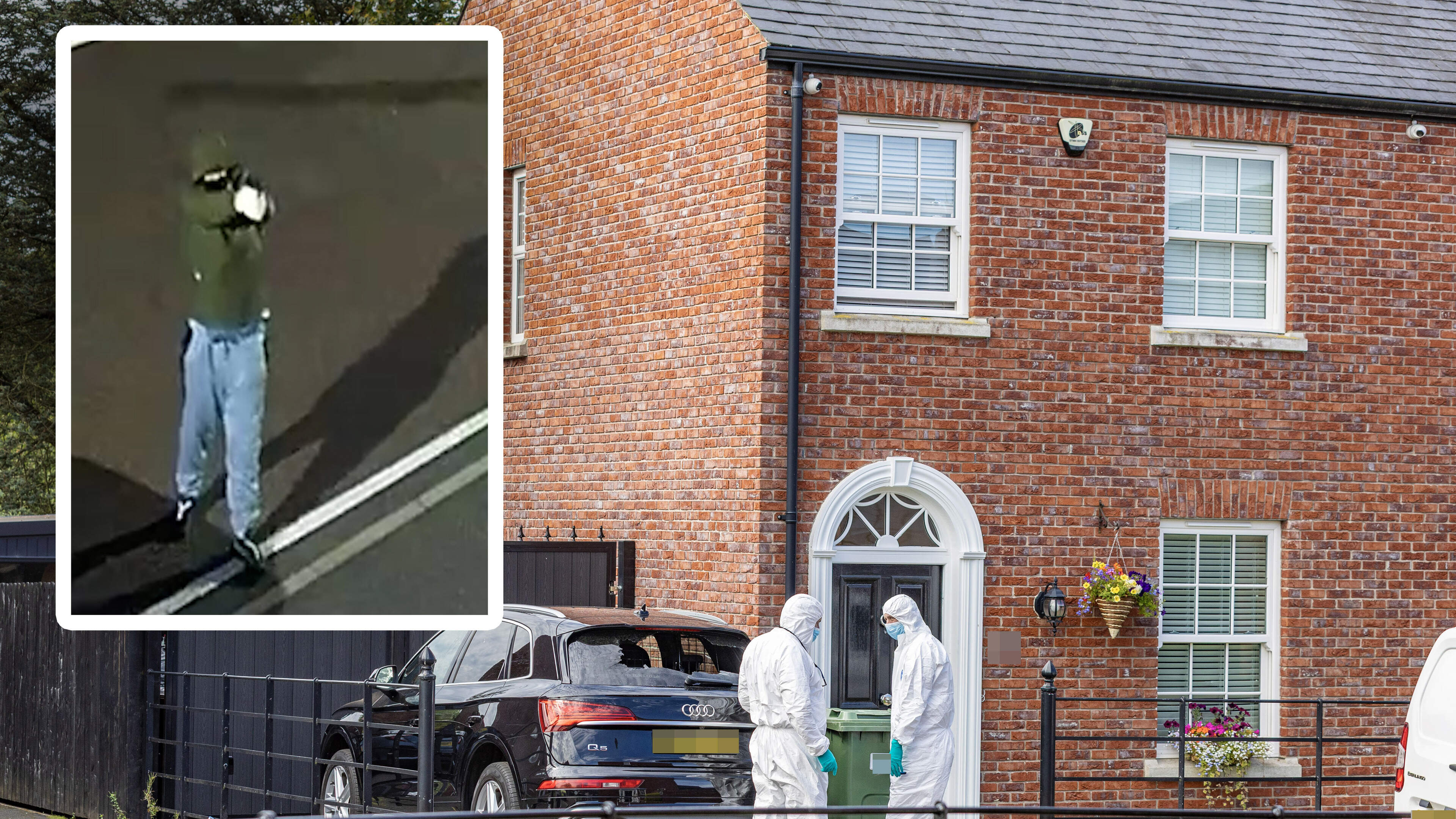 Watch: Moment gunmen open fire on home as residents have lucky escape
