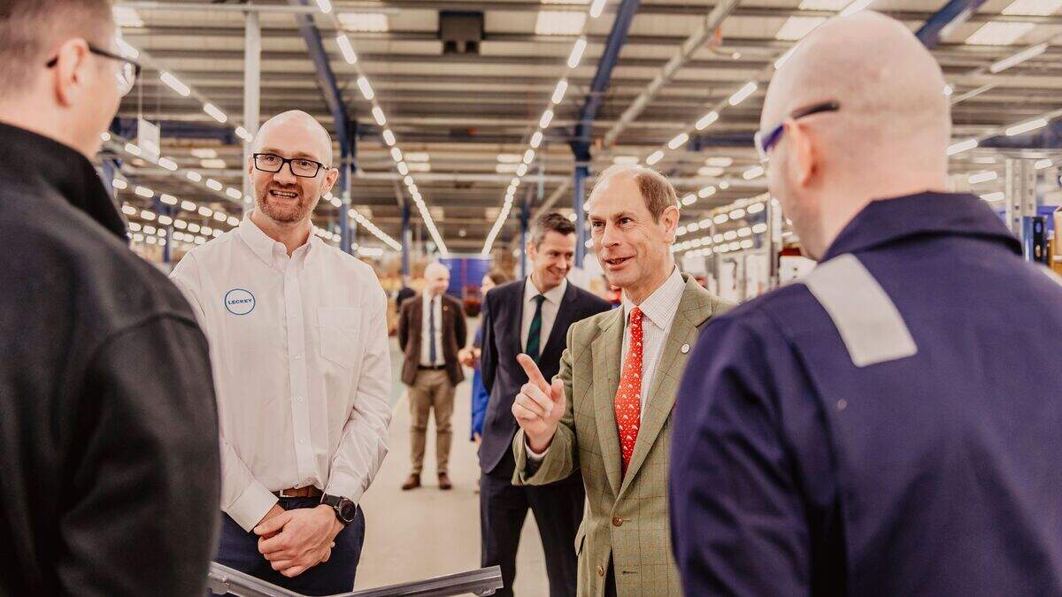 Prince Edward visits company ‘doing incredible work’ improving quality ...