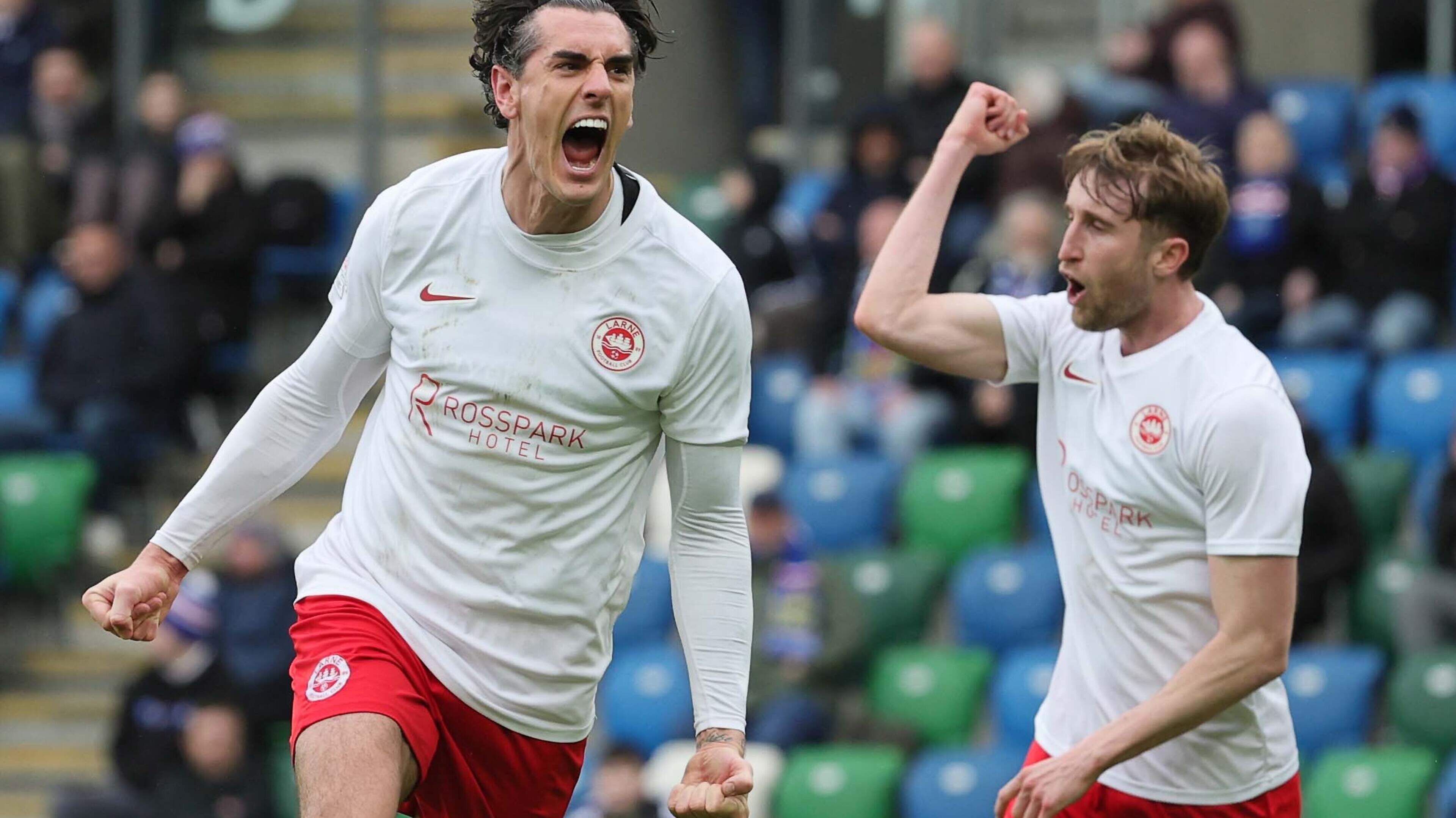 ‘The group we have, I don’t think anyone else comes close’: Larne’s Matt Ridley hails squad mentality after crucial win over Linfield