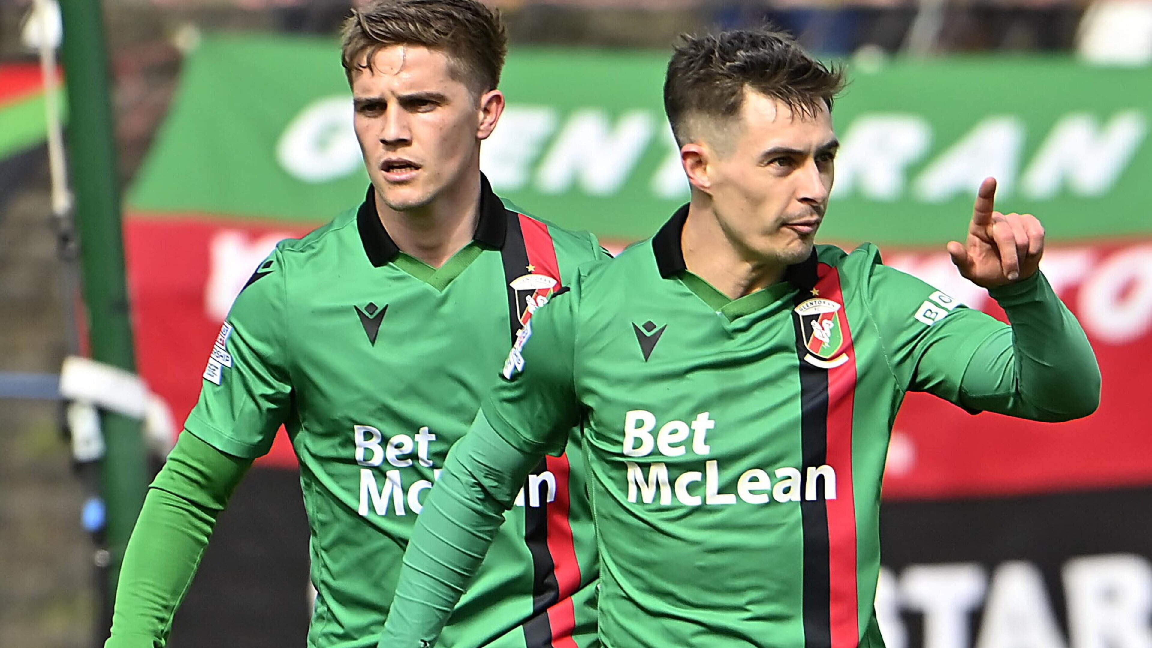 Glentoran celebrate Coleraine’s Irish Cup success as defeated Dungannon Swifts head for European Play-Offs