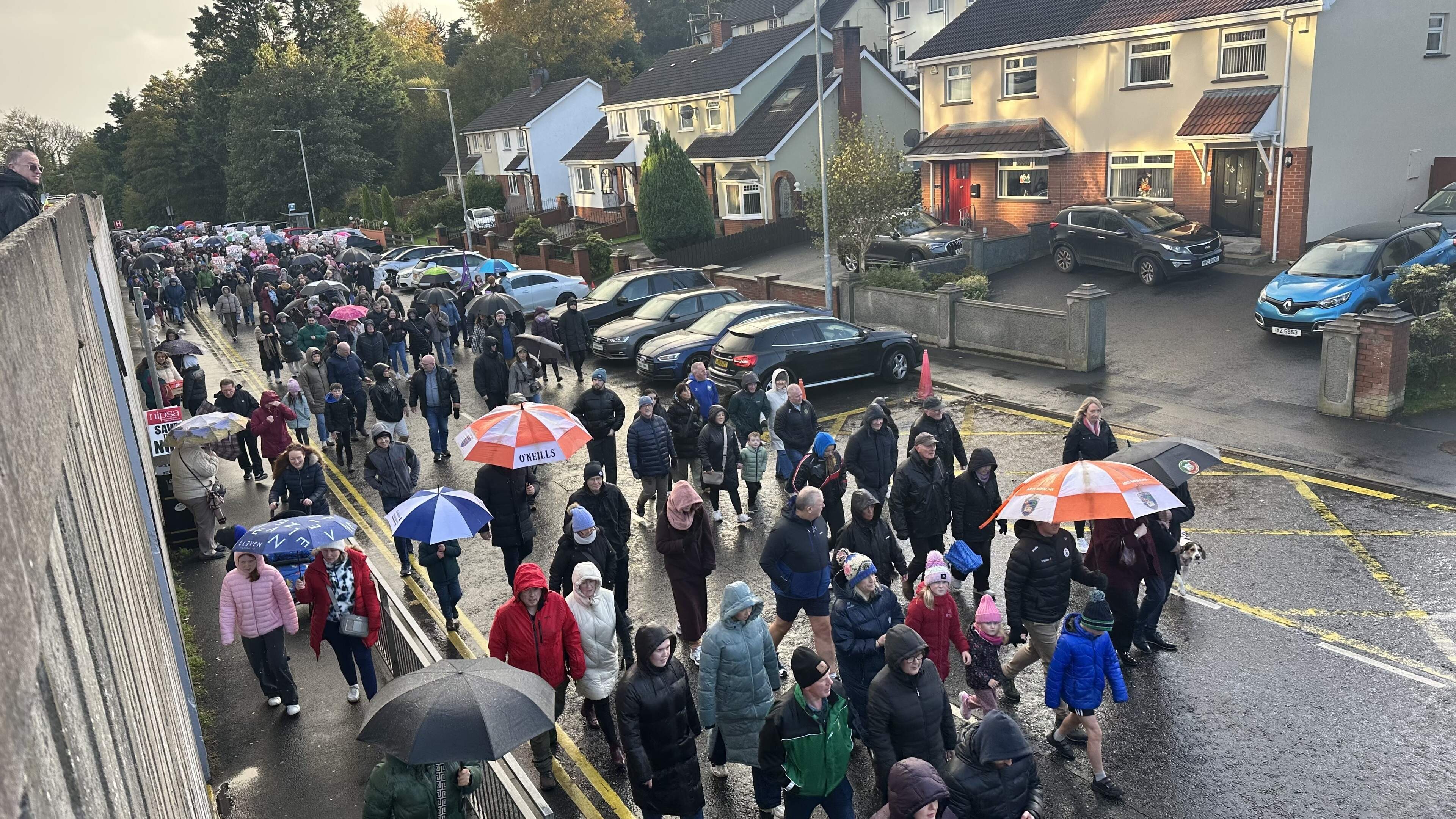 Crowds rally to save Daisy Hill Hospital maternity services
